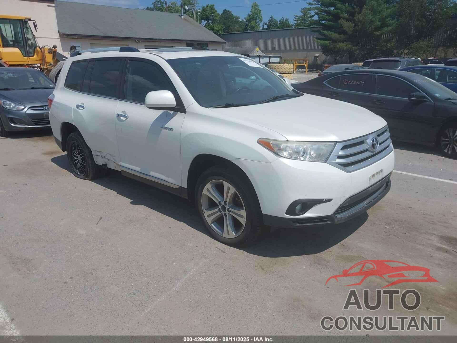 TOYOTA HIGHLANDER 2013 - 5TDDK3EH4DS257998
