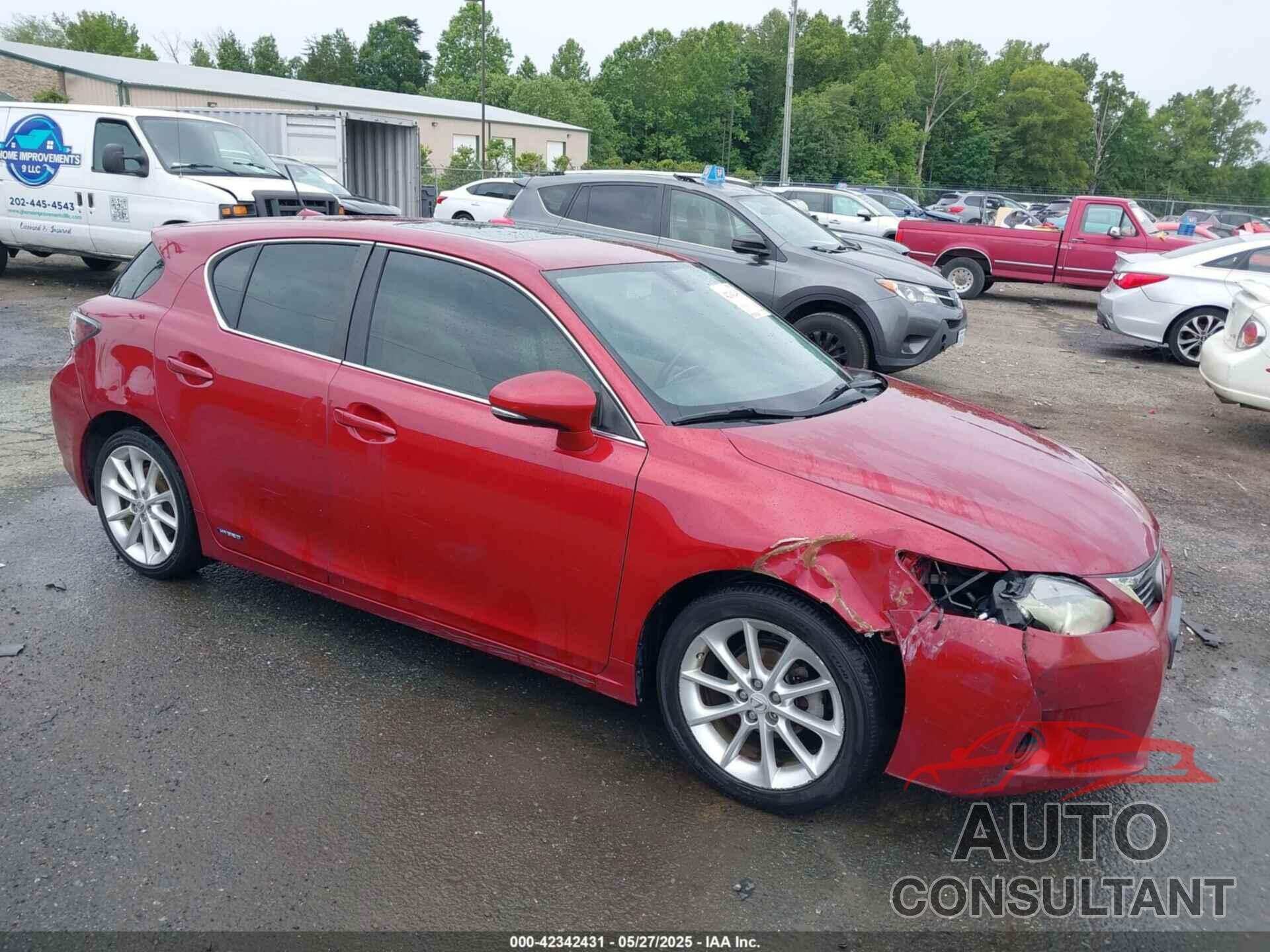 LEXUS CT 200H 2012 - JTHKD5BH7C2095094