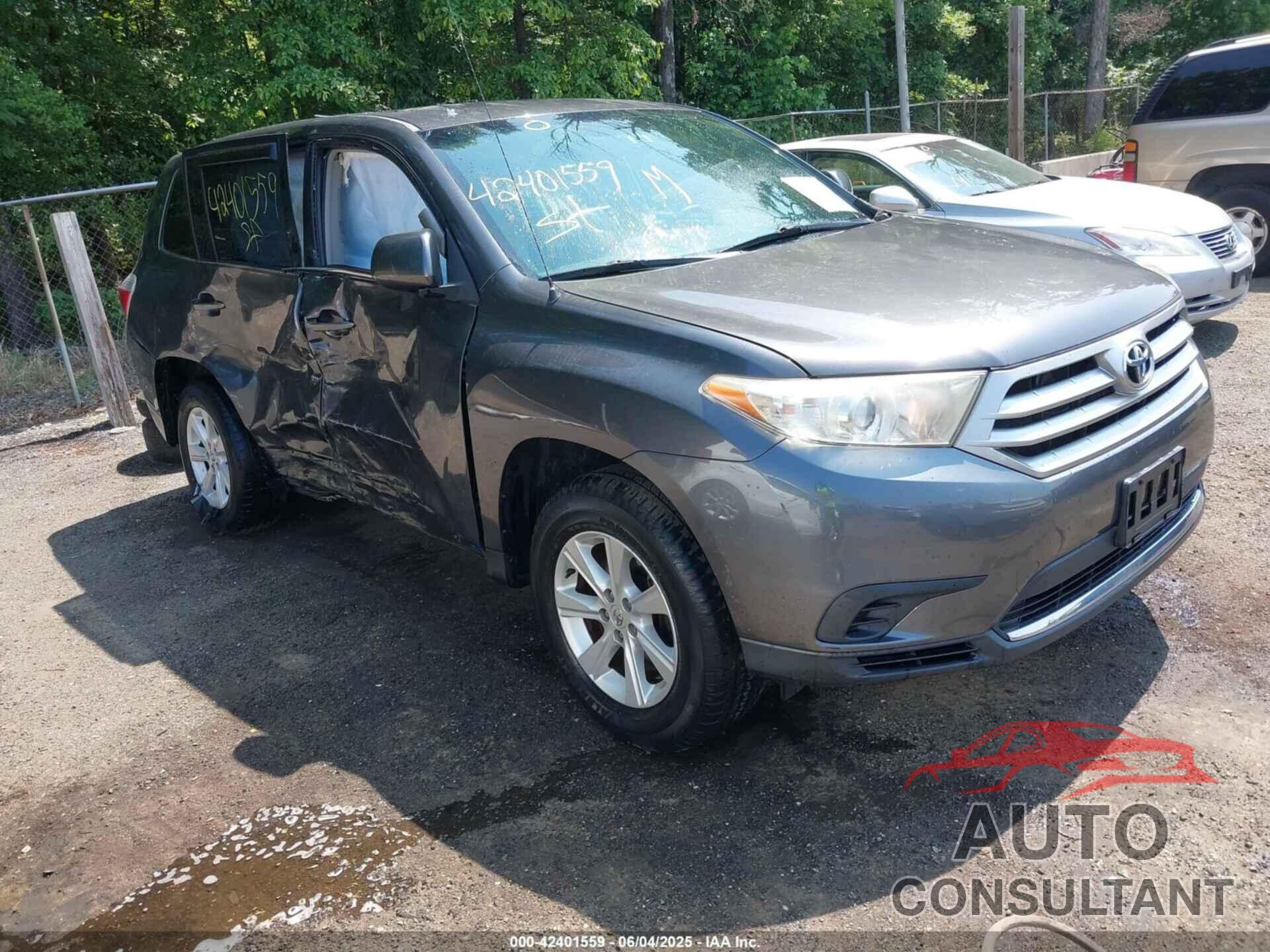 TOYOTA HIGHLANDER 2011 - 5TDZA3EH7BS008147