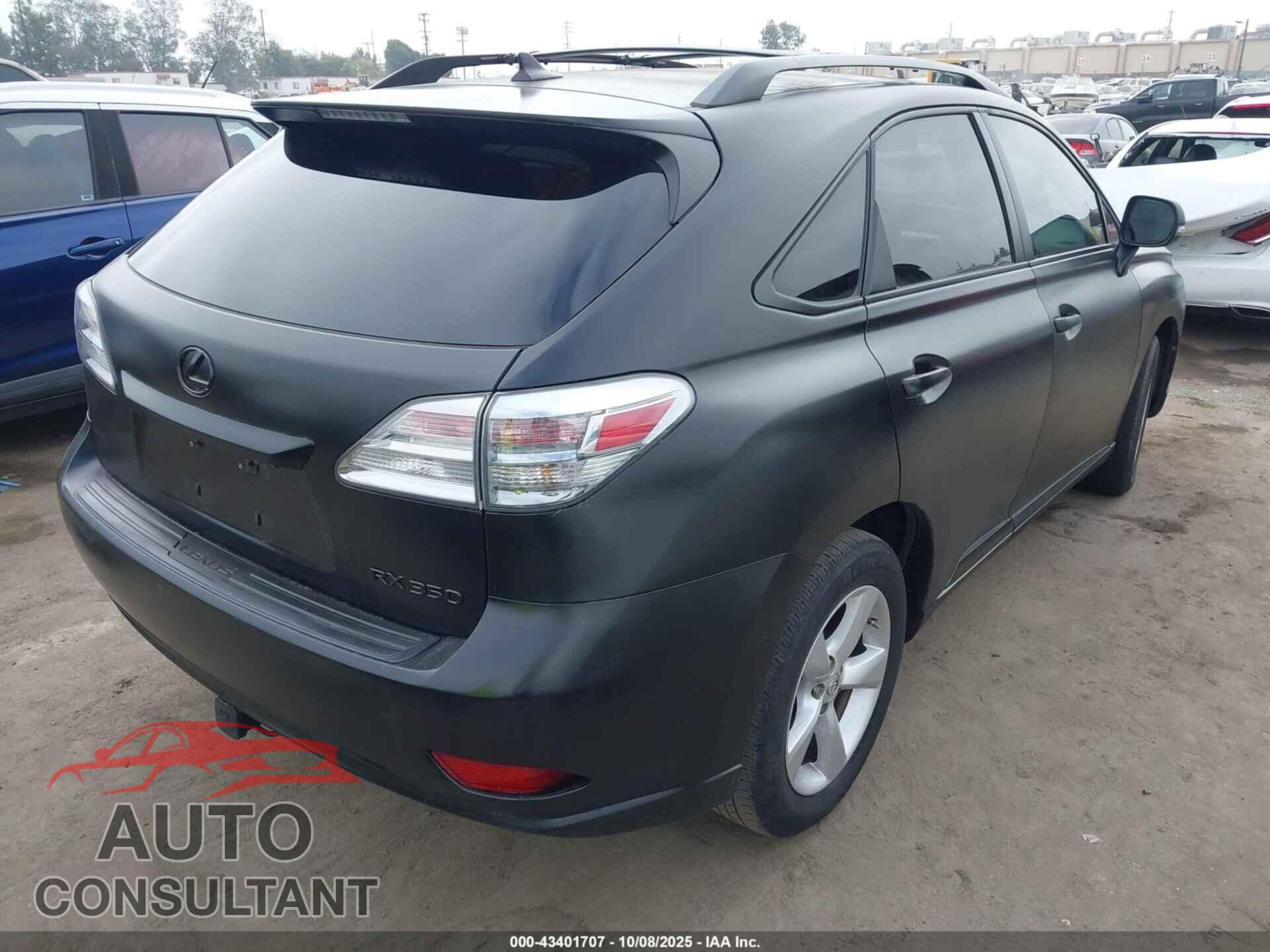 LEXUS RX 350 2011 - 2T2ZK1BA9BC057427