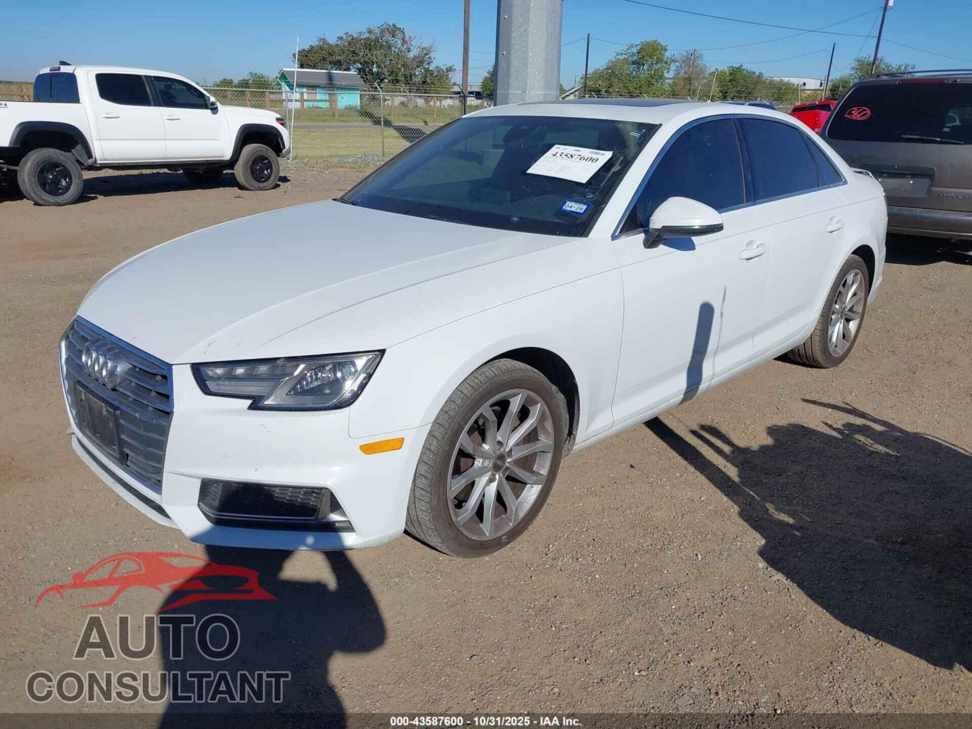 AUDI A4 2019 - WAUGMAF44KN013713