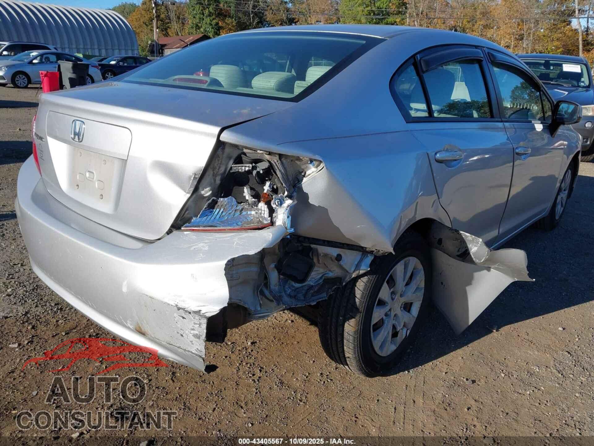 HONDA CIVIC 2012 - 19XFB2F58CE355545