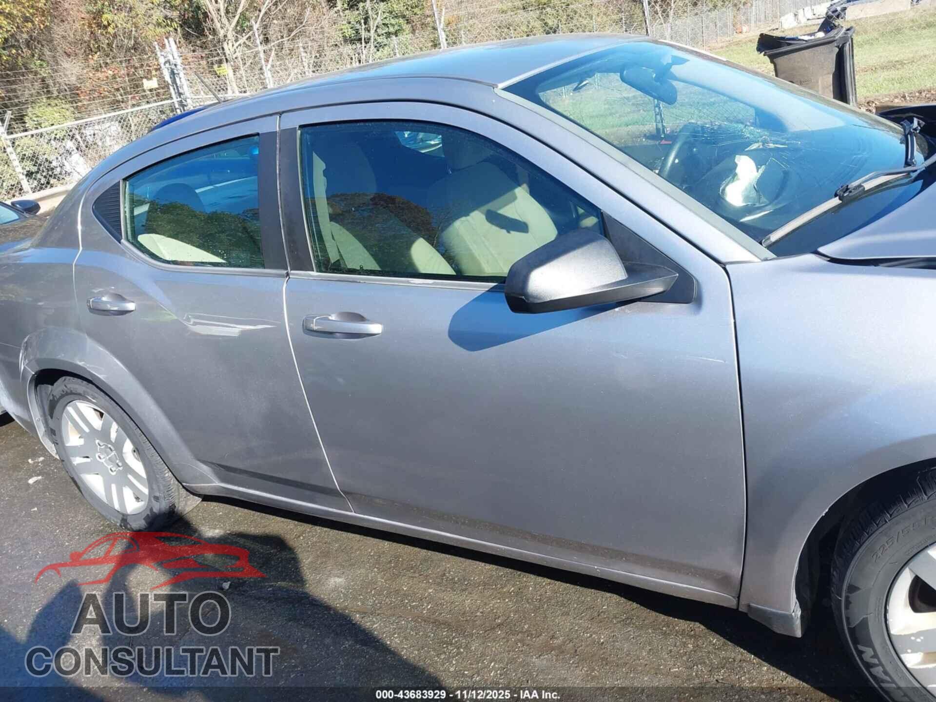 DODGE AVENGER 2013 - 1C3CDZAG2DN710063