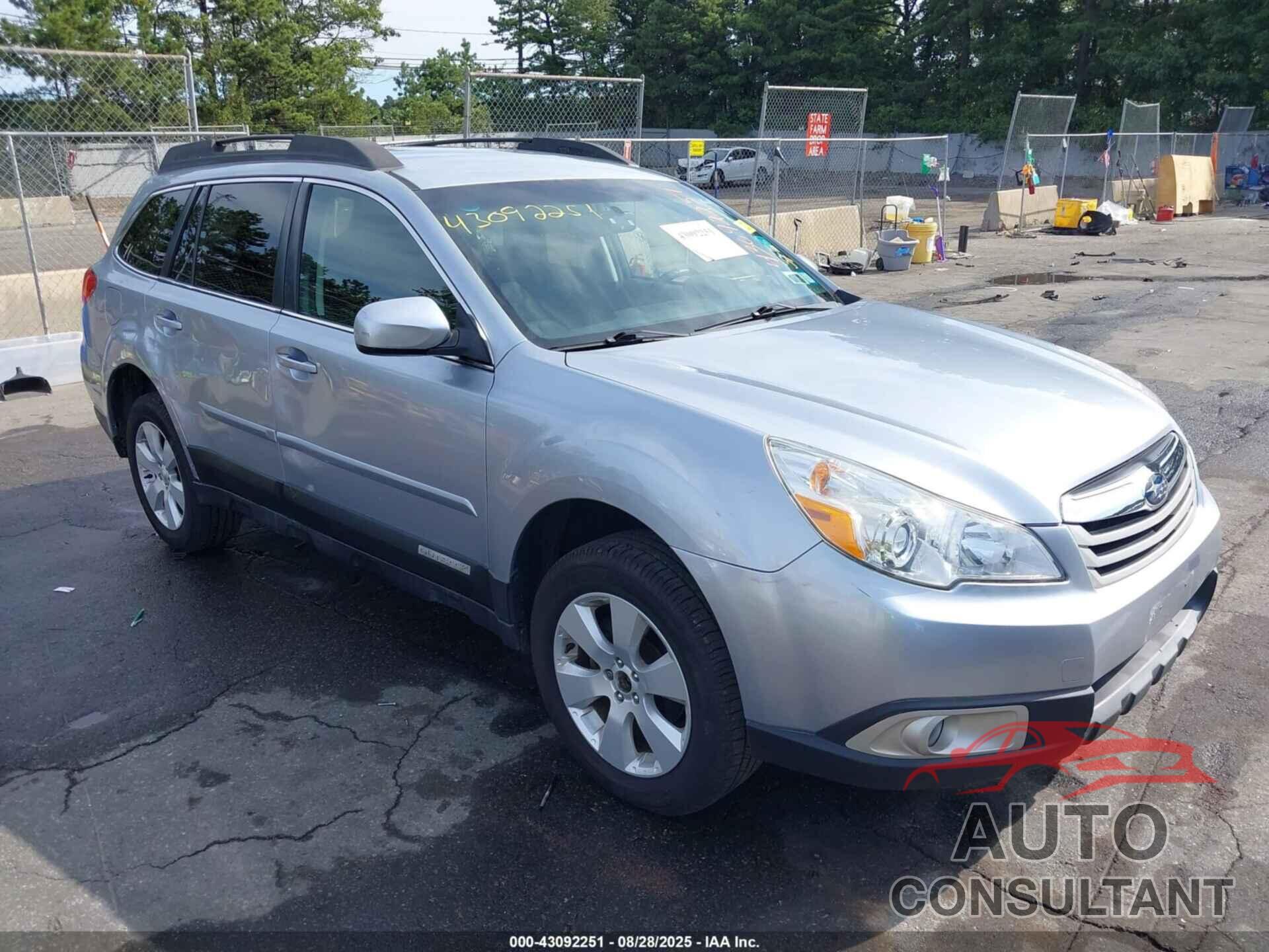 SUBARU OUTBACK 2012 - 4S4BRBCC9C3243725