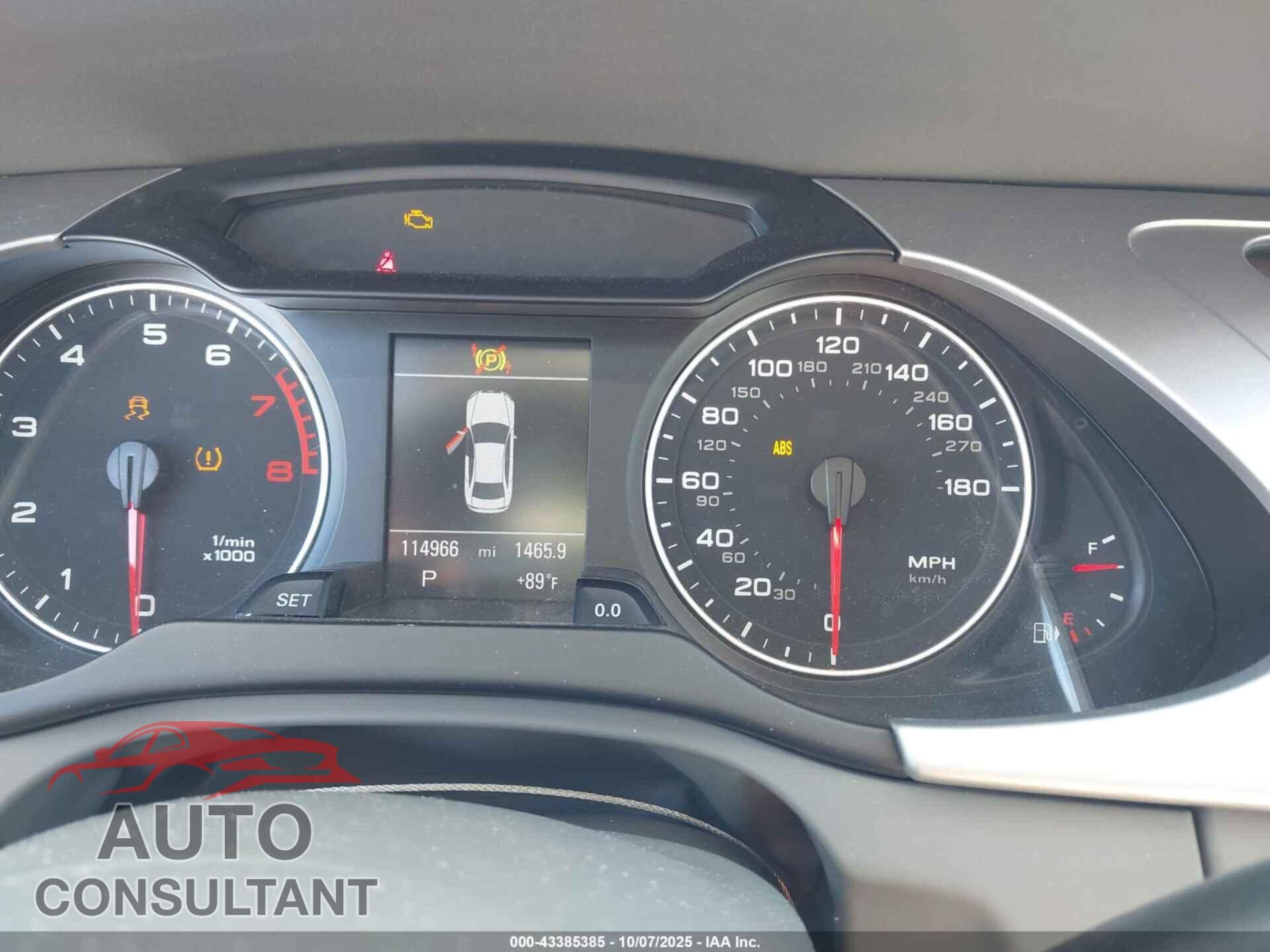 AUDI A4 2012 - WAUFFAFL9CA097212