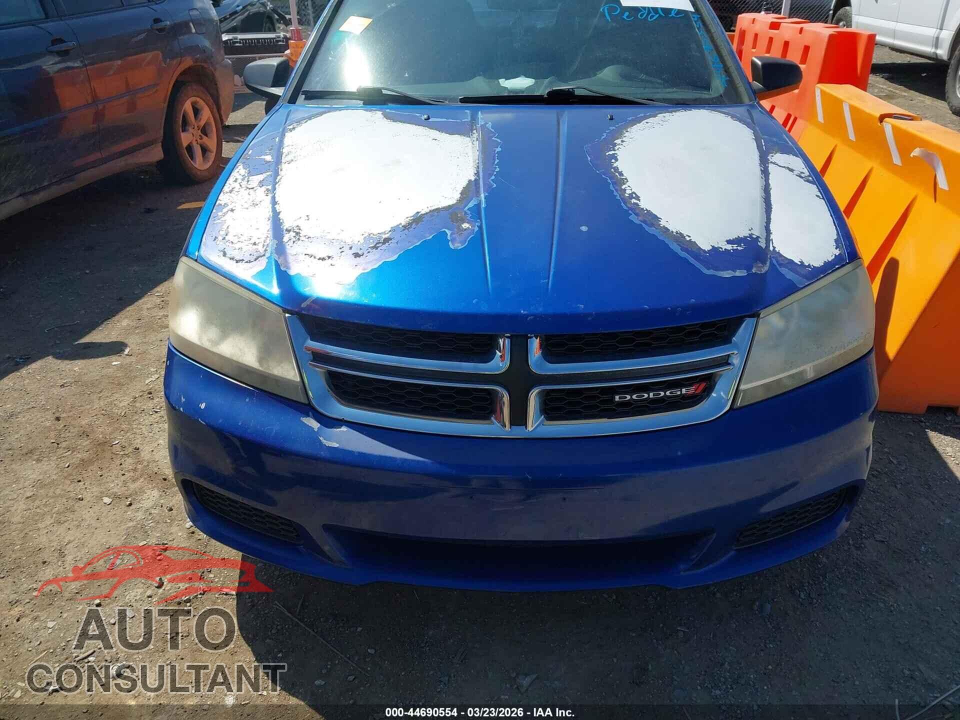 DODGE AVENGER 2012 - 1C3CDZAG3CN290781