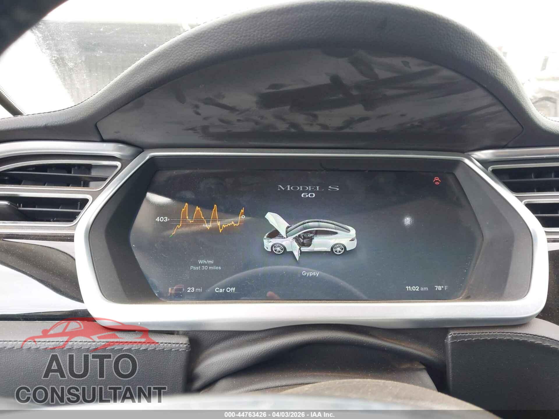 TESLA MODEL S 2013 - 5YJSA1AC8DFP10890