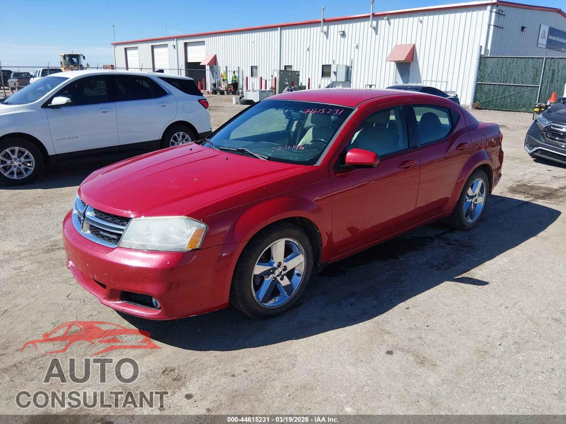 DODGE AVENGER 2011 - 1B3BD2FB9BN509447