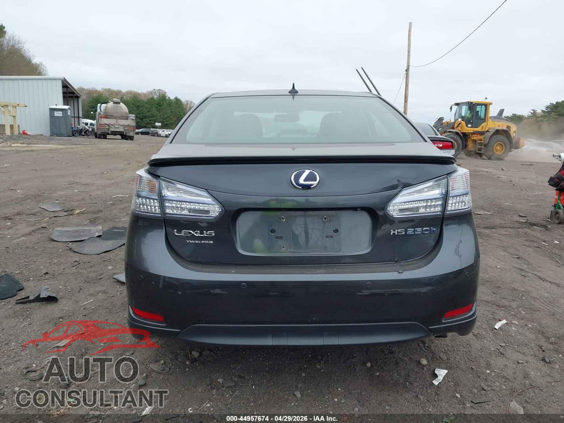 LEXUS HS 250H 2010 - JTHBB1BA2A2014386