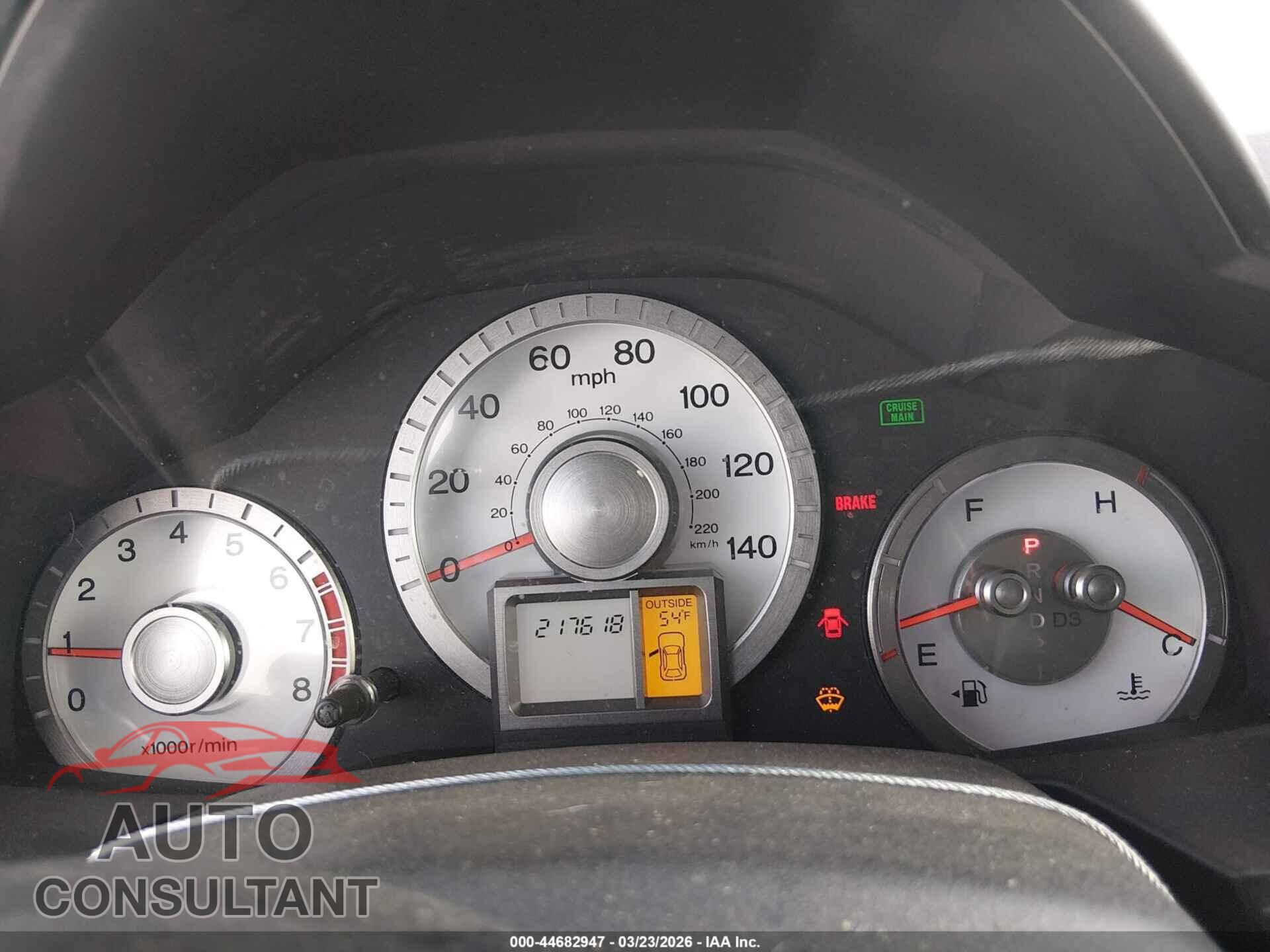 HONDA PILOT 2010 - 5FNYF4H67AB005149