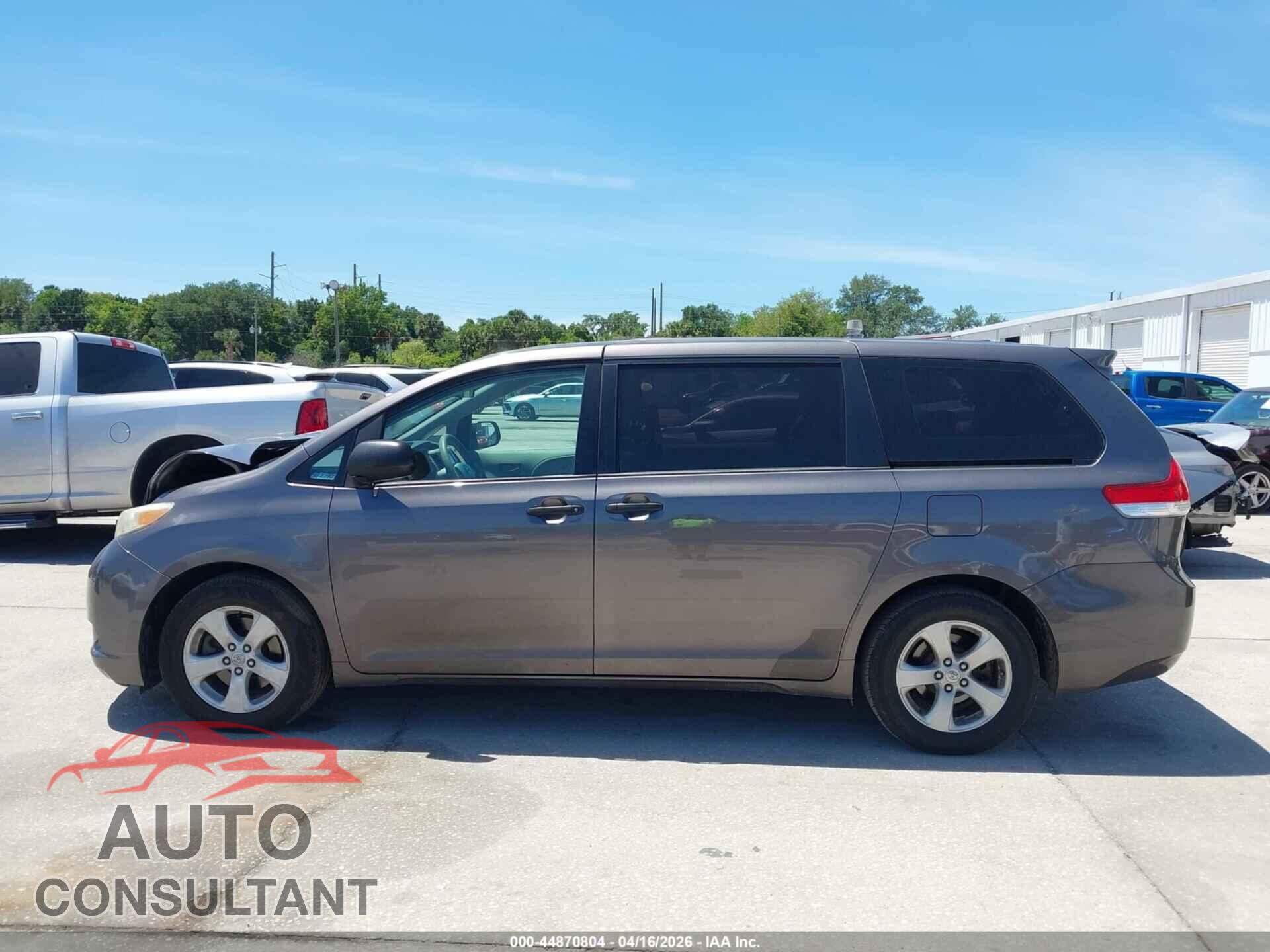 TOYOTA SIENNA 2012 - 5TDZK3DC5CS191472