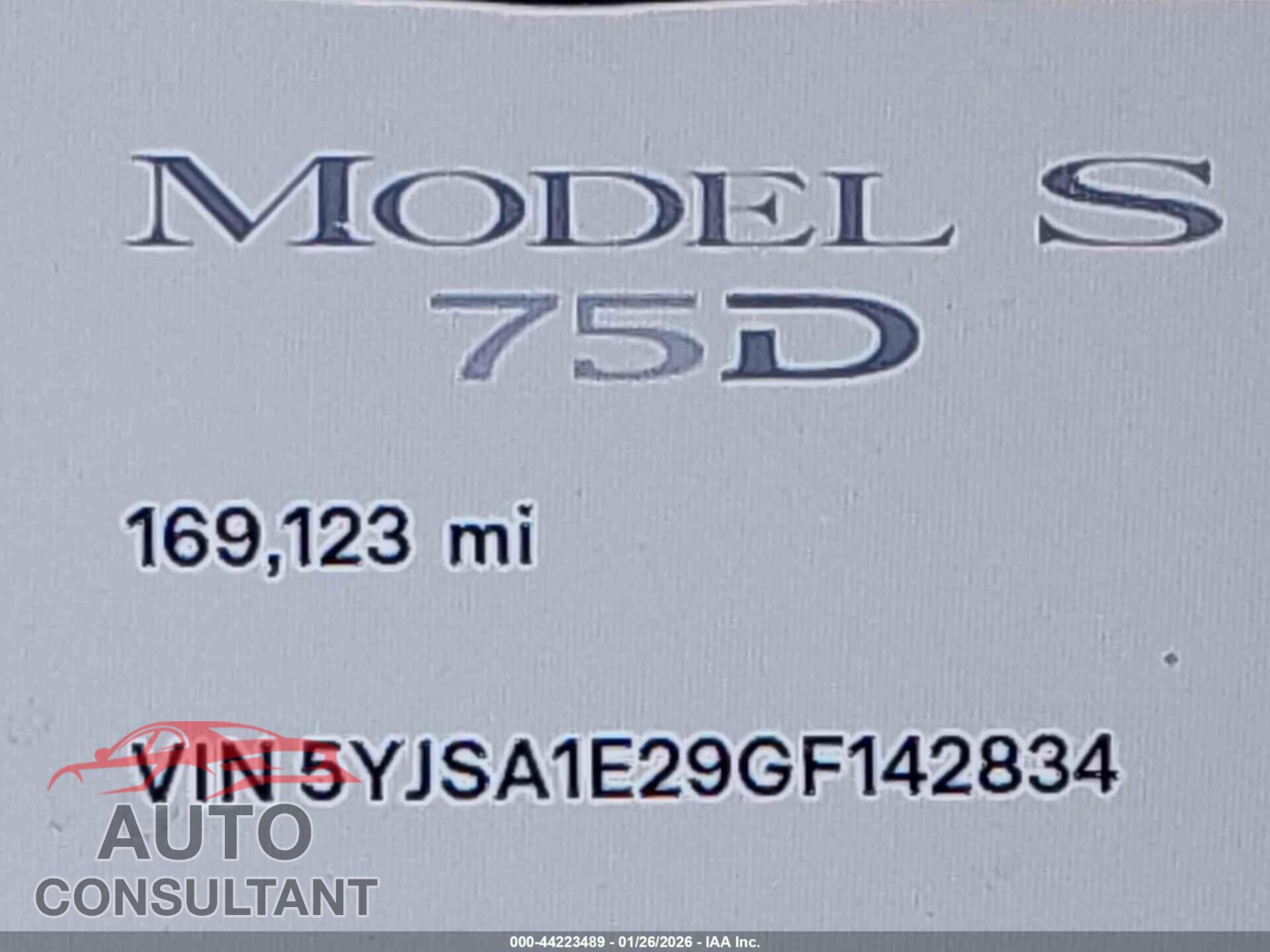 TESLA MODEL S 2016 - 5YJSA1E29GF142834
