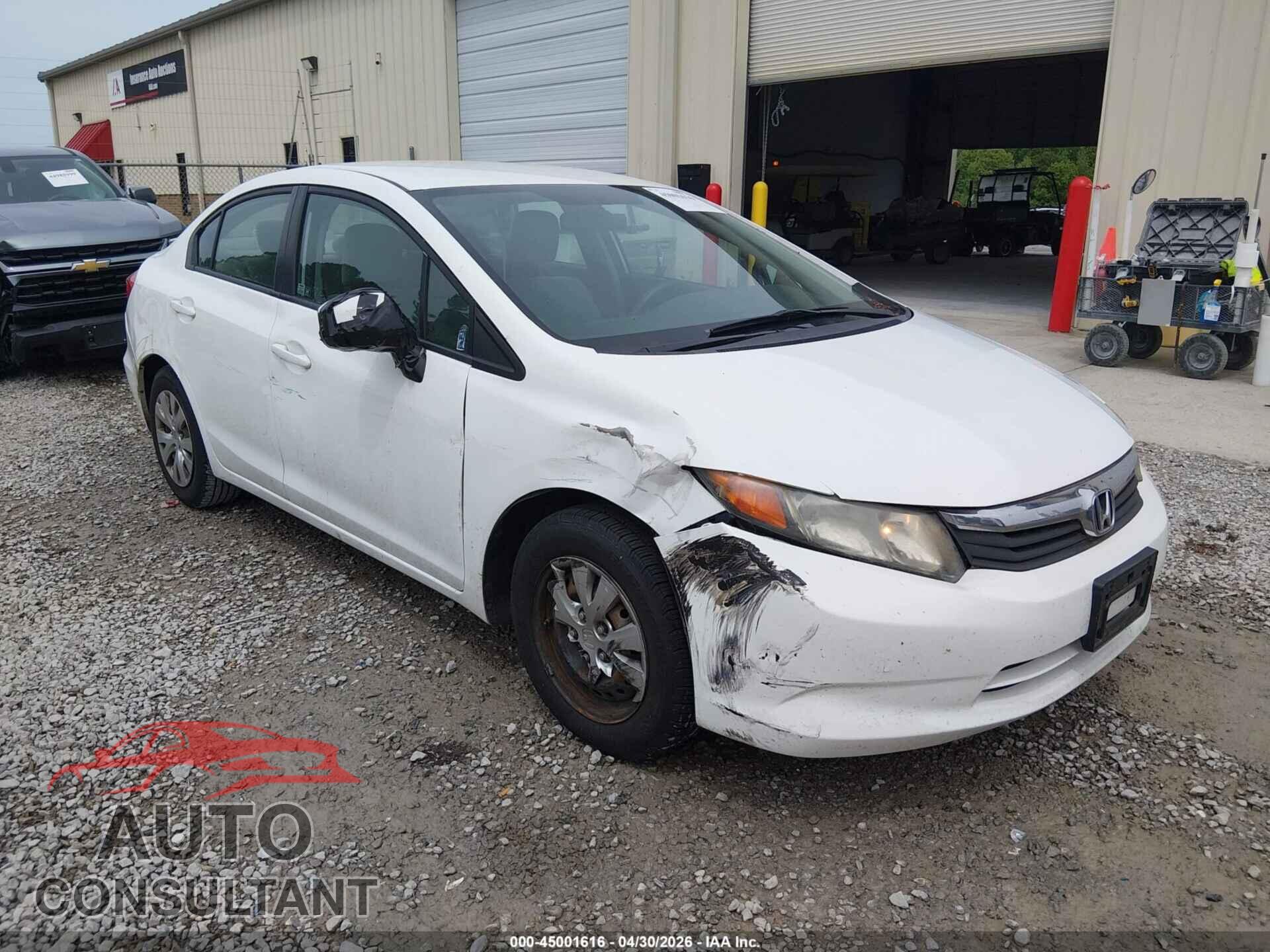 HONDA CIVIC 2012 - 19XFB2F59CE061071