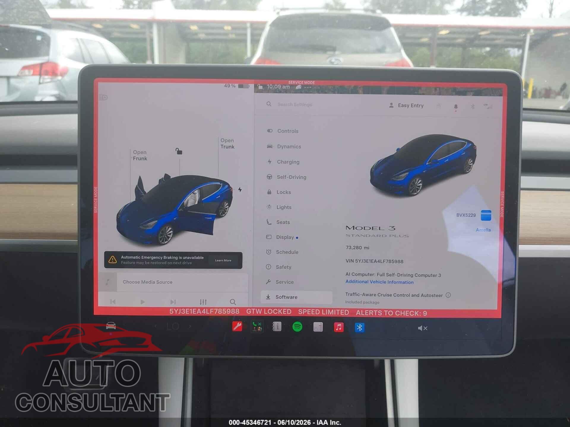 TESLA MODEL 3 2020 - 5YJ3E1EA4LF785988