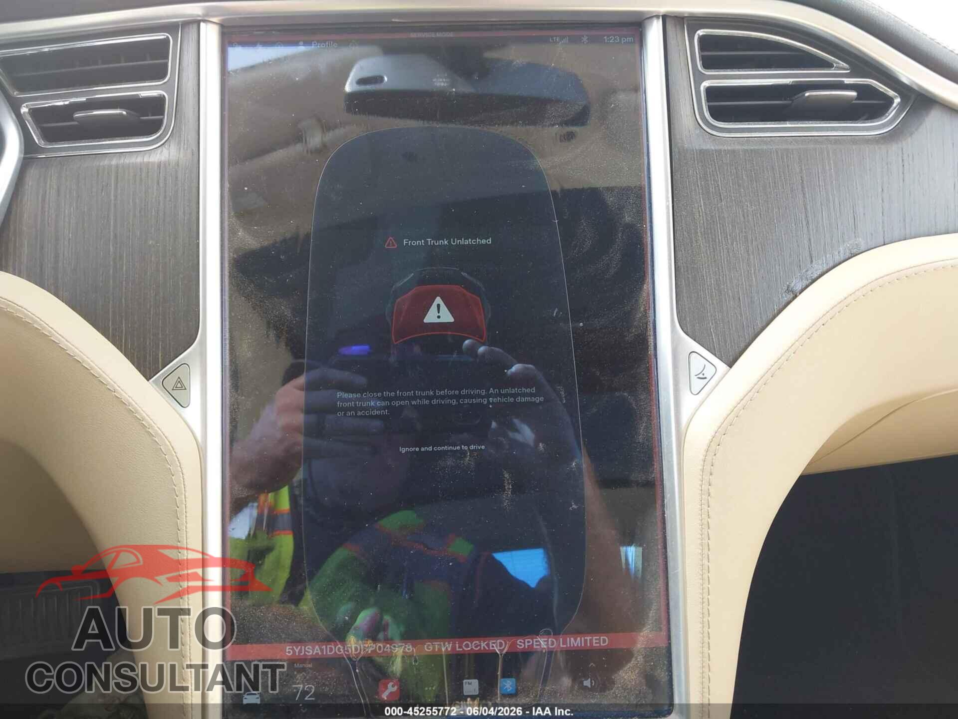 TESLA MODEL S 2013 - 5YJSA1DG5DFP04978