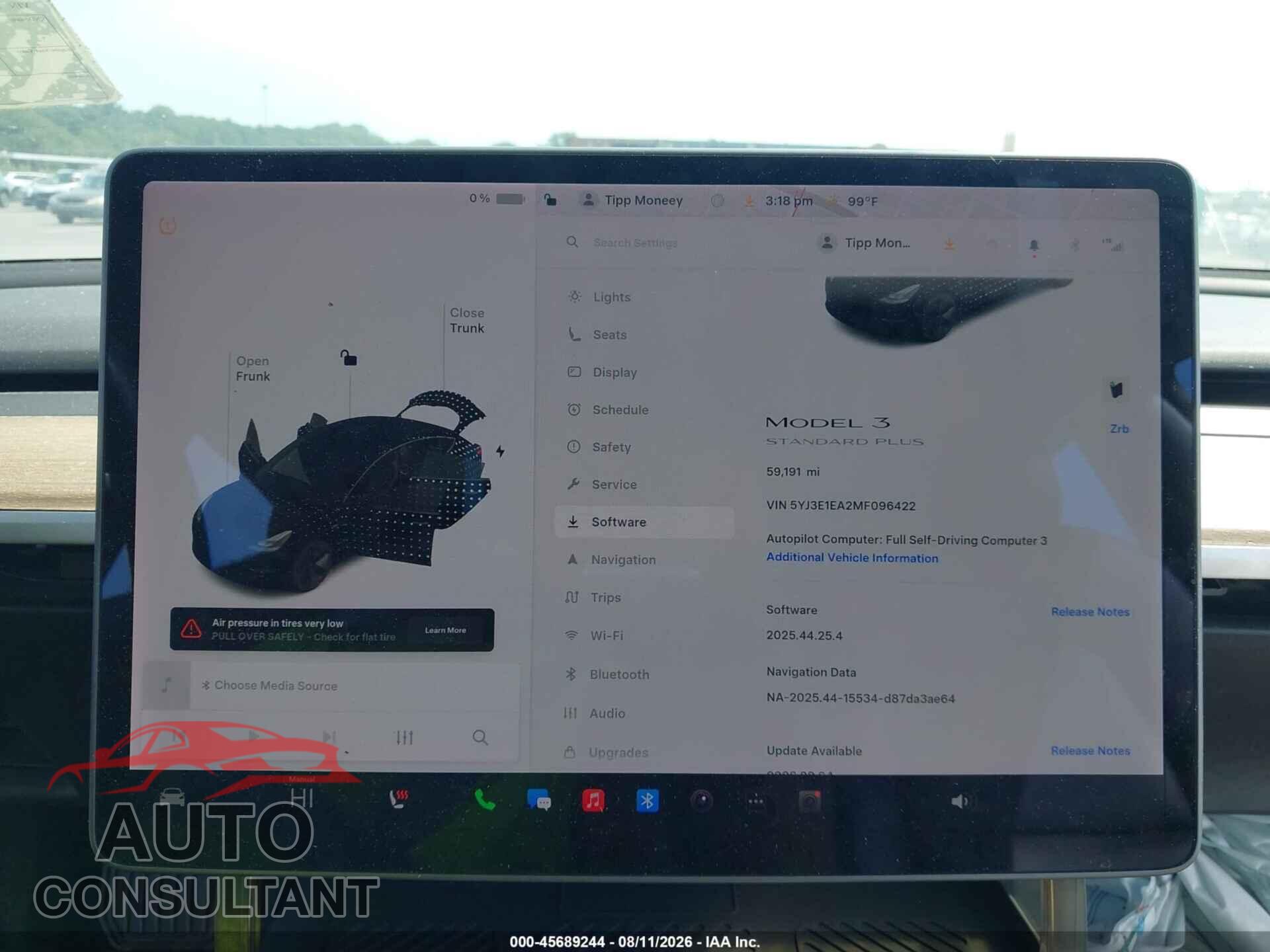 TESLA MODEL 3 2021 - 5YJ3E1EA2MF096422