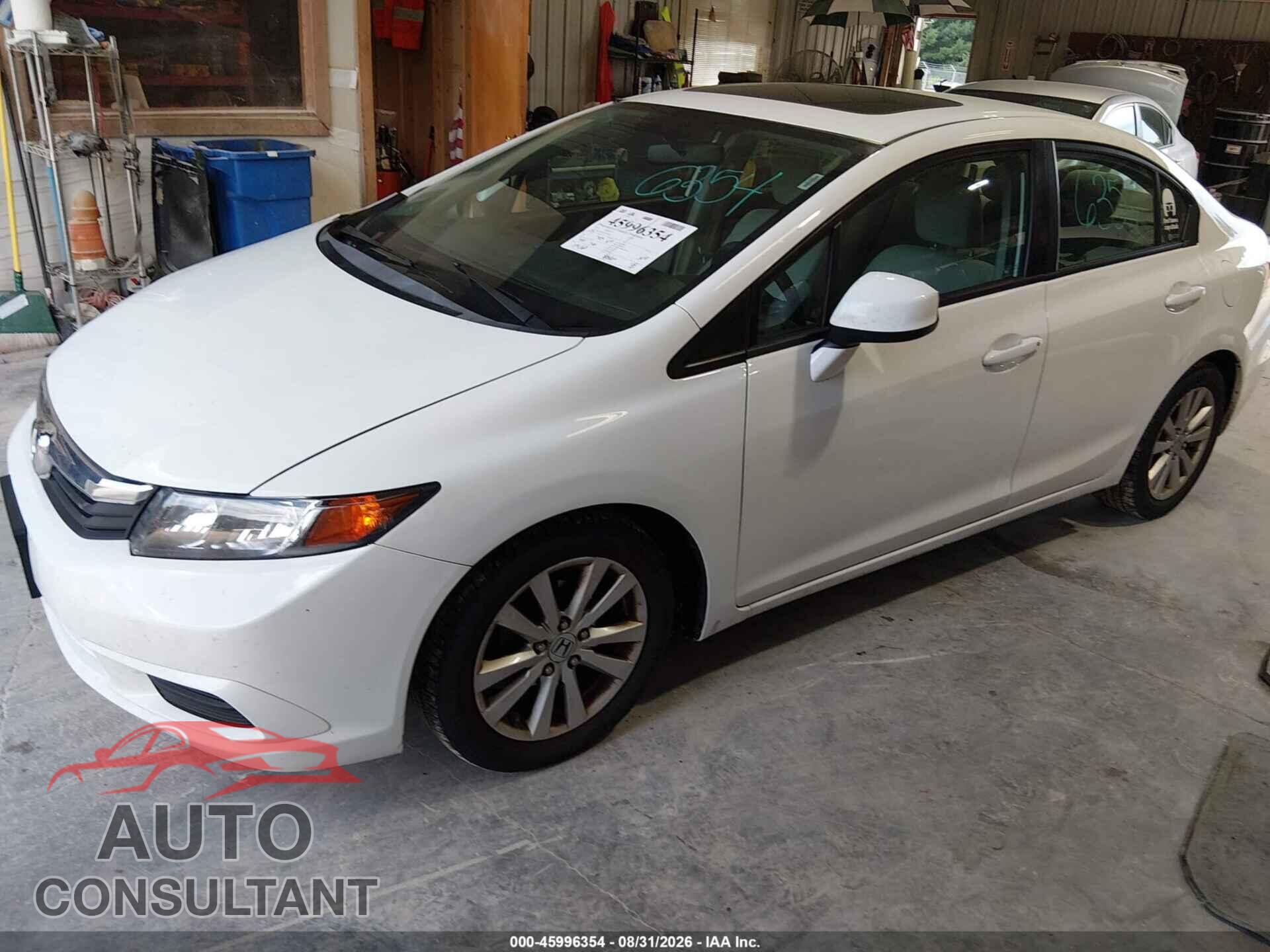 HONDA CIVIC 2012 - 2HGFB2F85CH593899