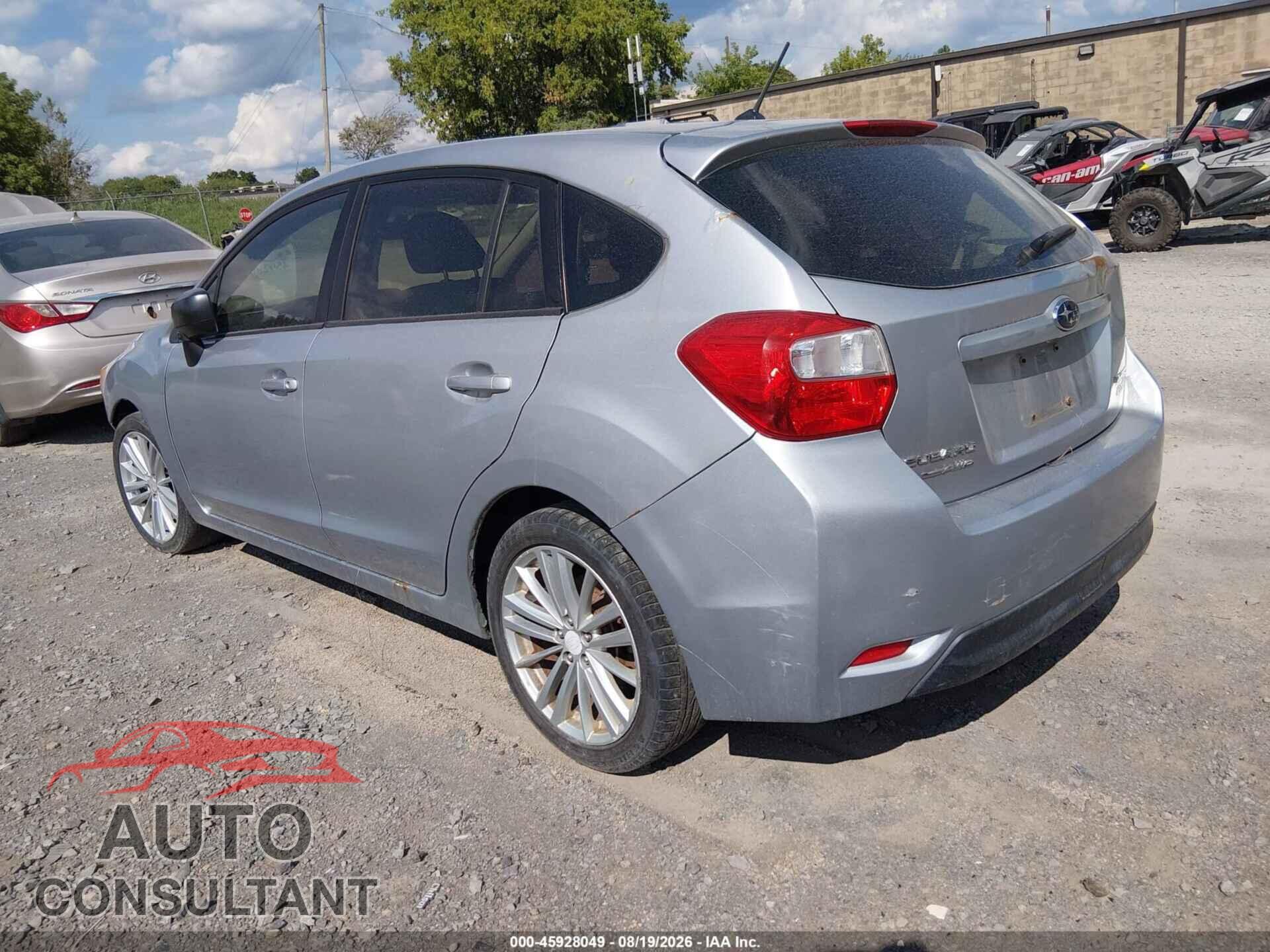 SUBARU IMPREZA 2012 - JF1GPAA68CH201059