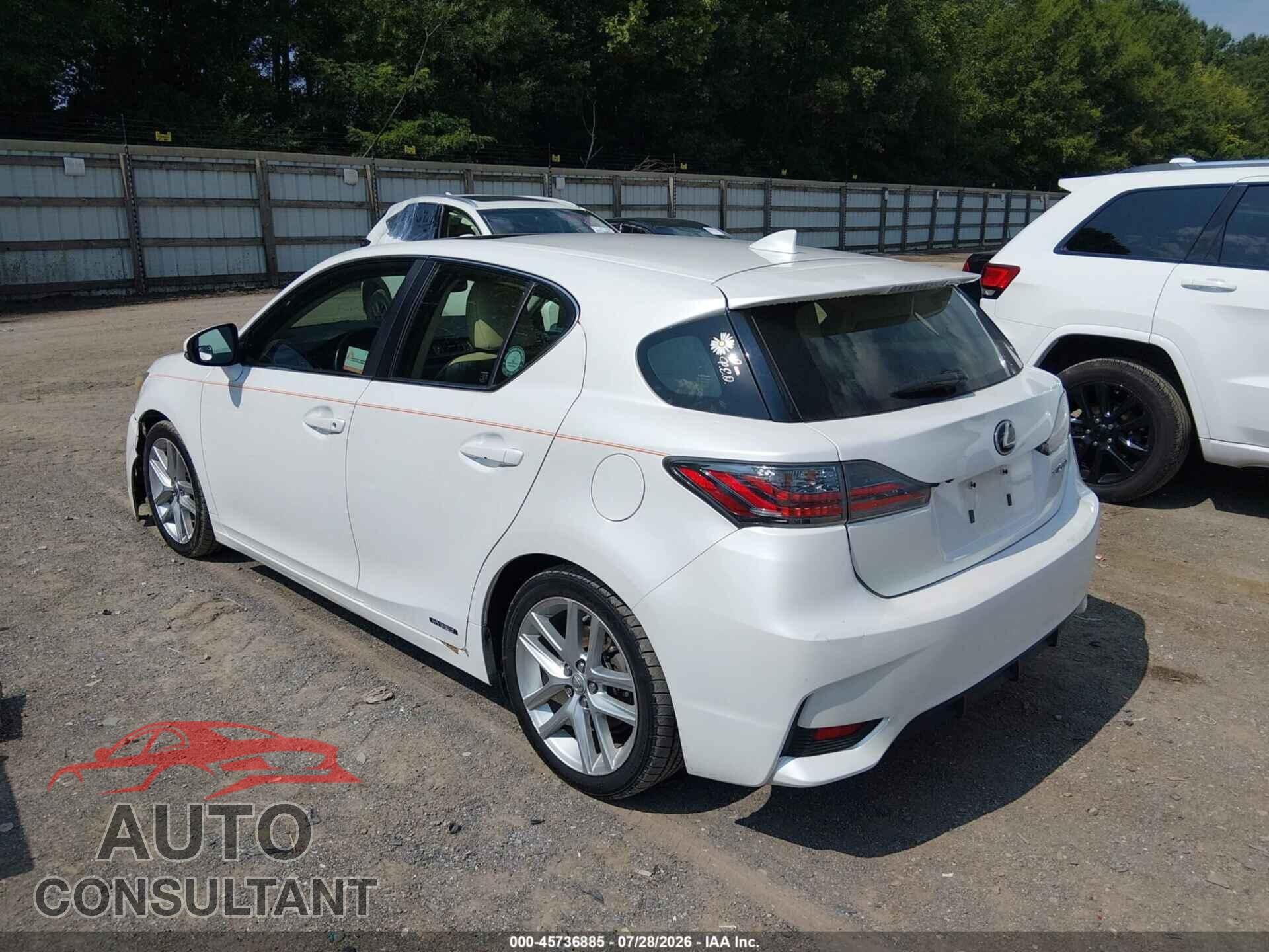 LEXUS CT 200H 2015 - JTHKD5BH5F2218315