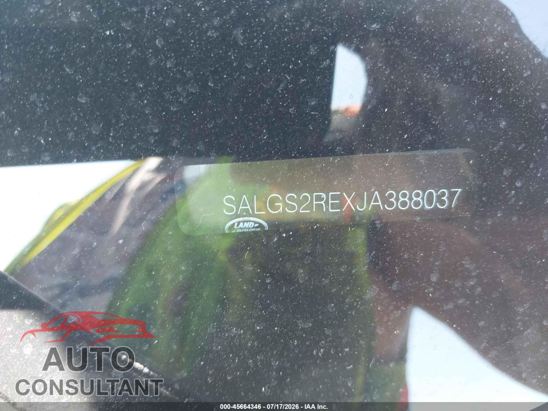 LAND ROVER RANGE ROVER 2018 - SALGS2REXJA388037