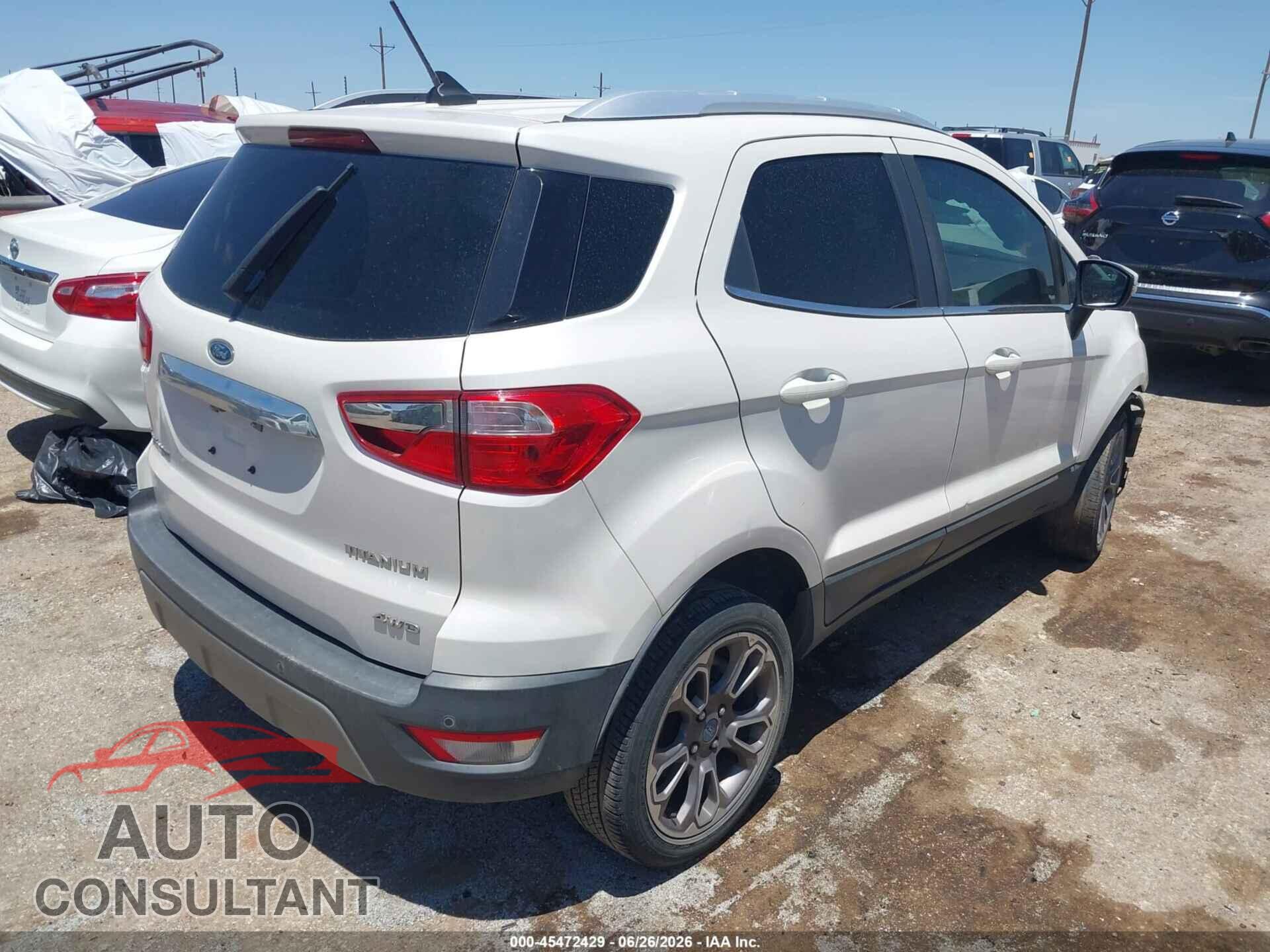 FORD ECOSPORT 2019 - MAJ6S3KL8KC309865