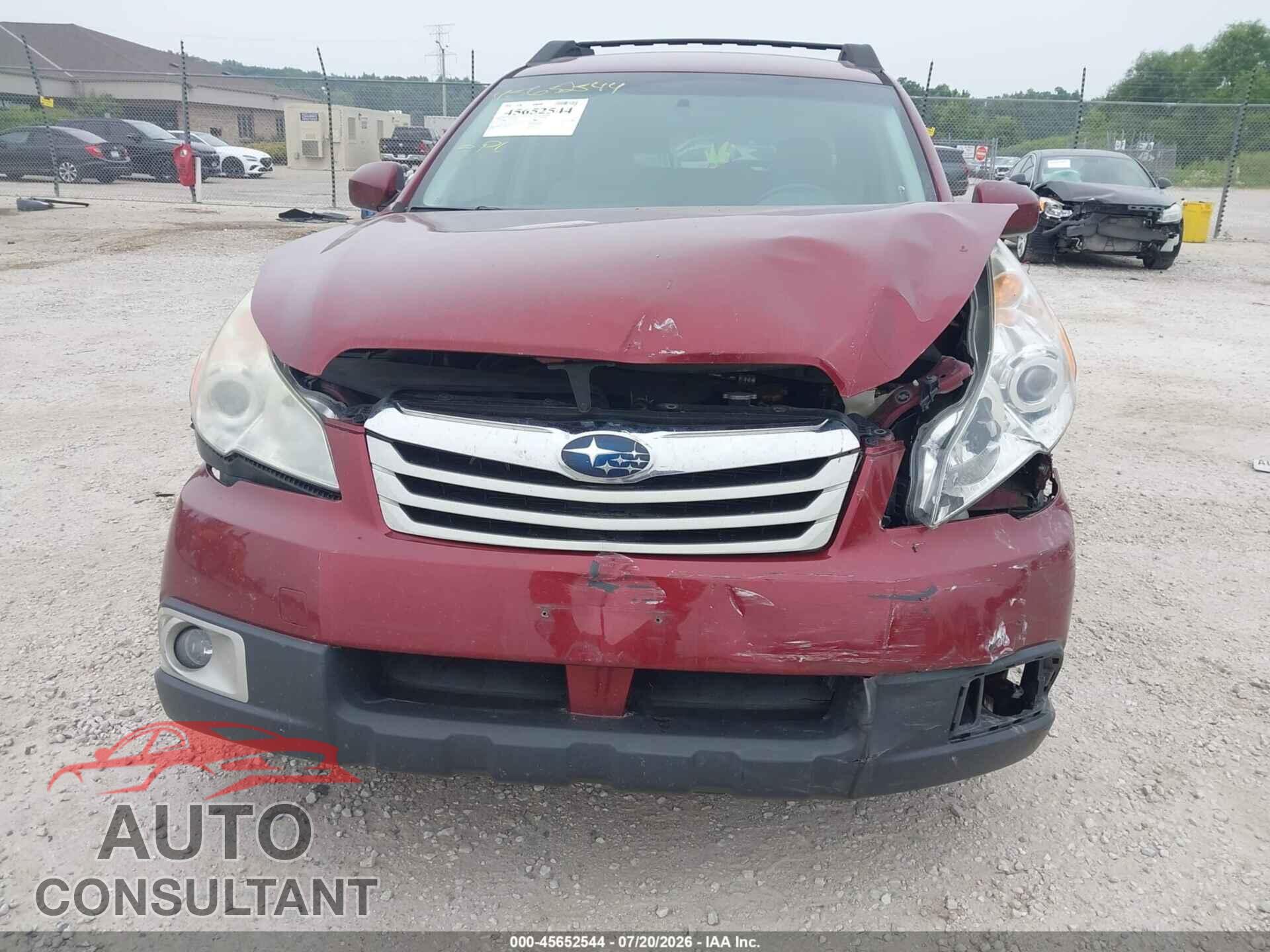 SUBARU OUTBACK 2011 - 4S4BRCCC7B3336845