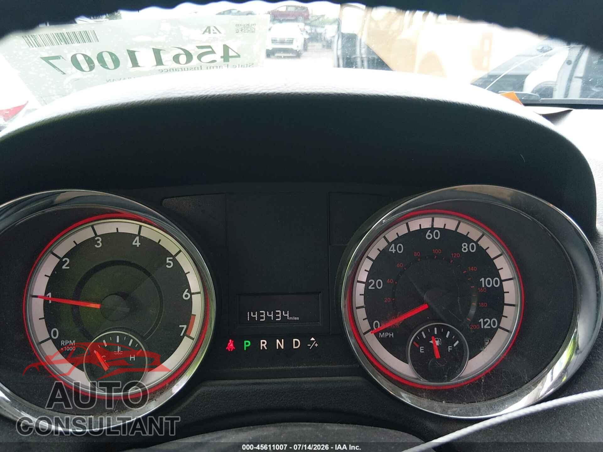 DODGE GRAND CARAVAN 2013 - 2C4RDGCG3DR795876