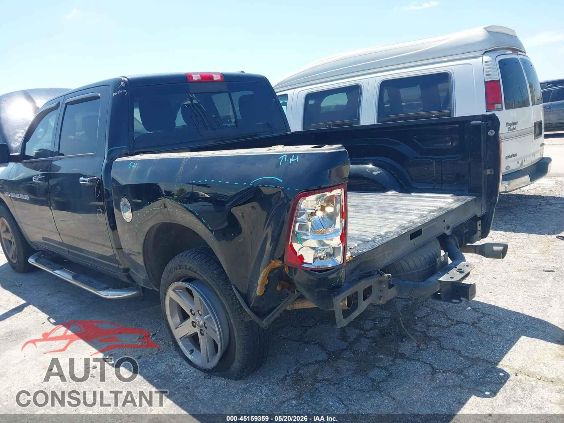 DODGE RAM 1500 2012 - 1C6RD6LT0CS212515