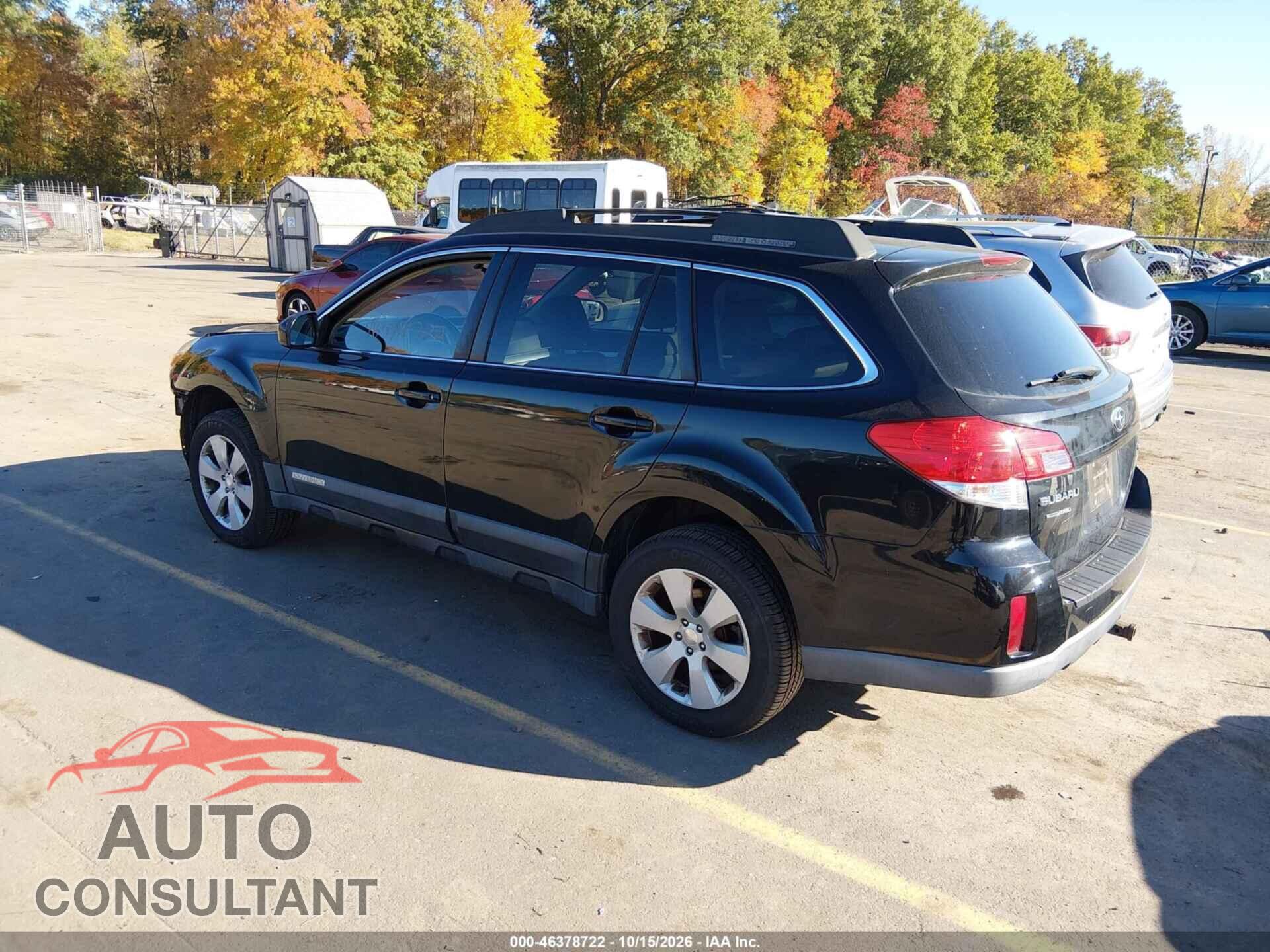 SUBARU OUTBACK 2012 - 4S4BRBCC9C3230845