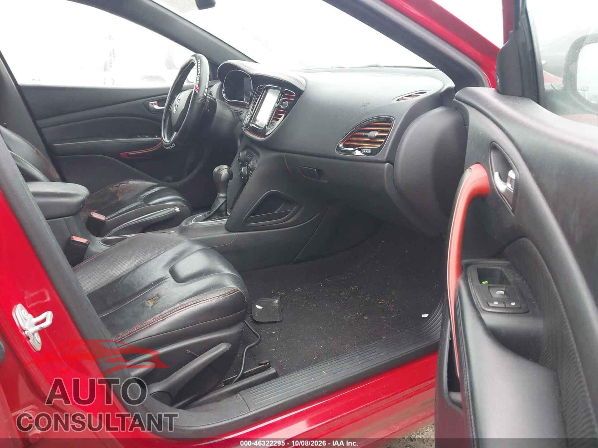 DODGE DART 2015 - 1C3CDFEBXFD302013