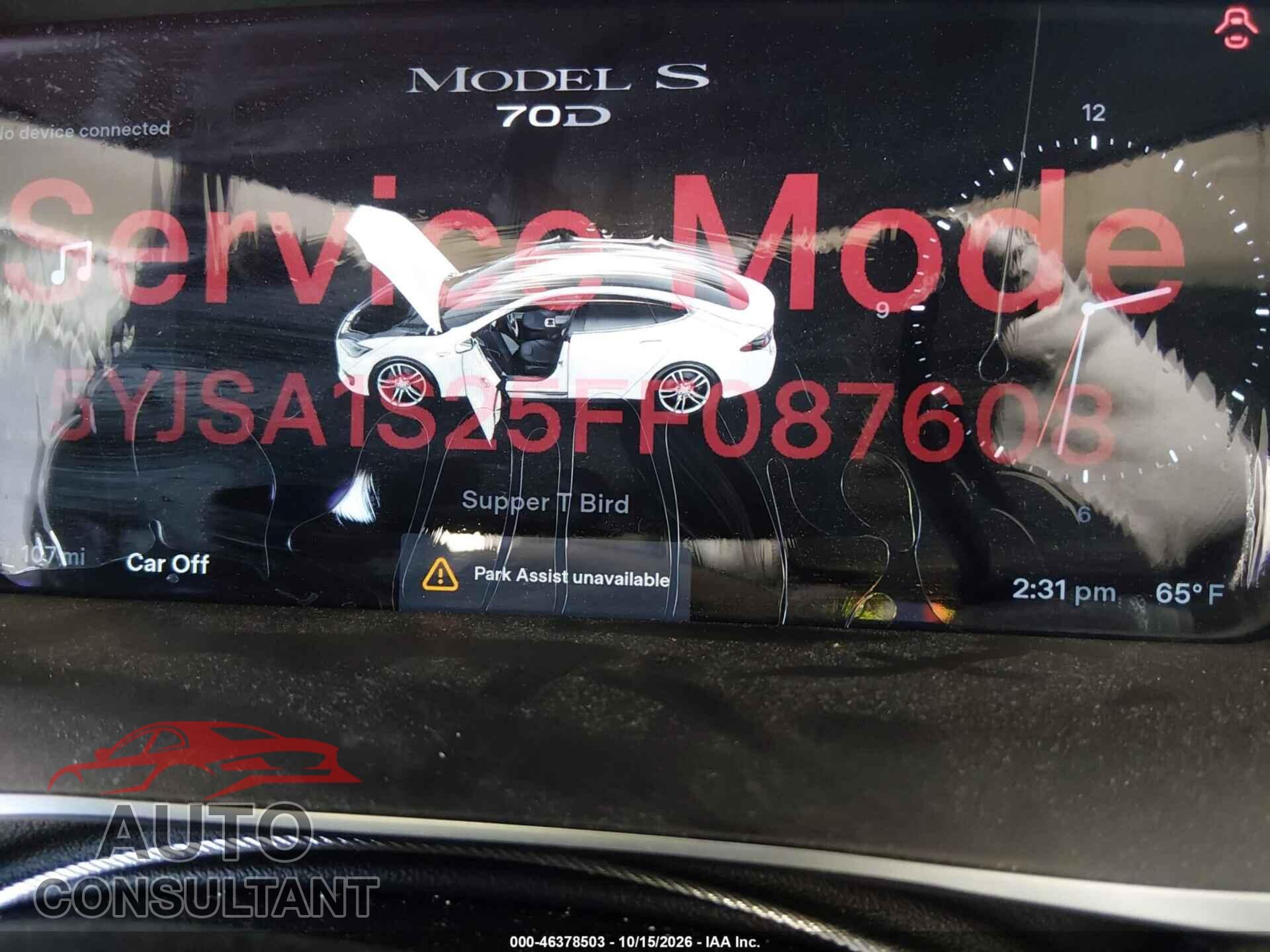 TESLA MODEL S 2015 - 5YJSA1S25FF087608