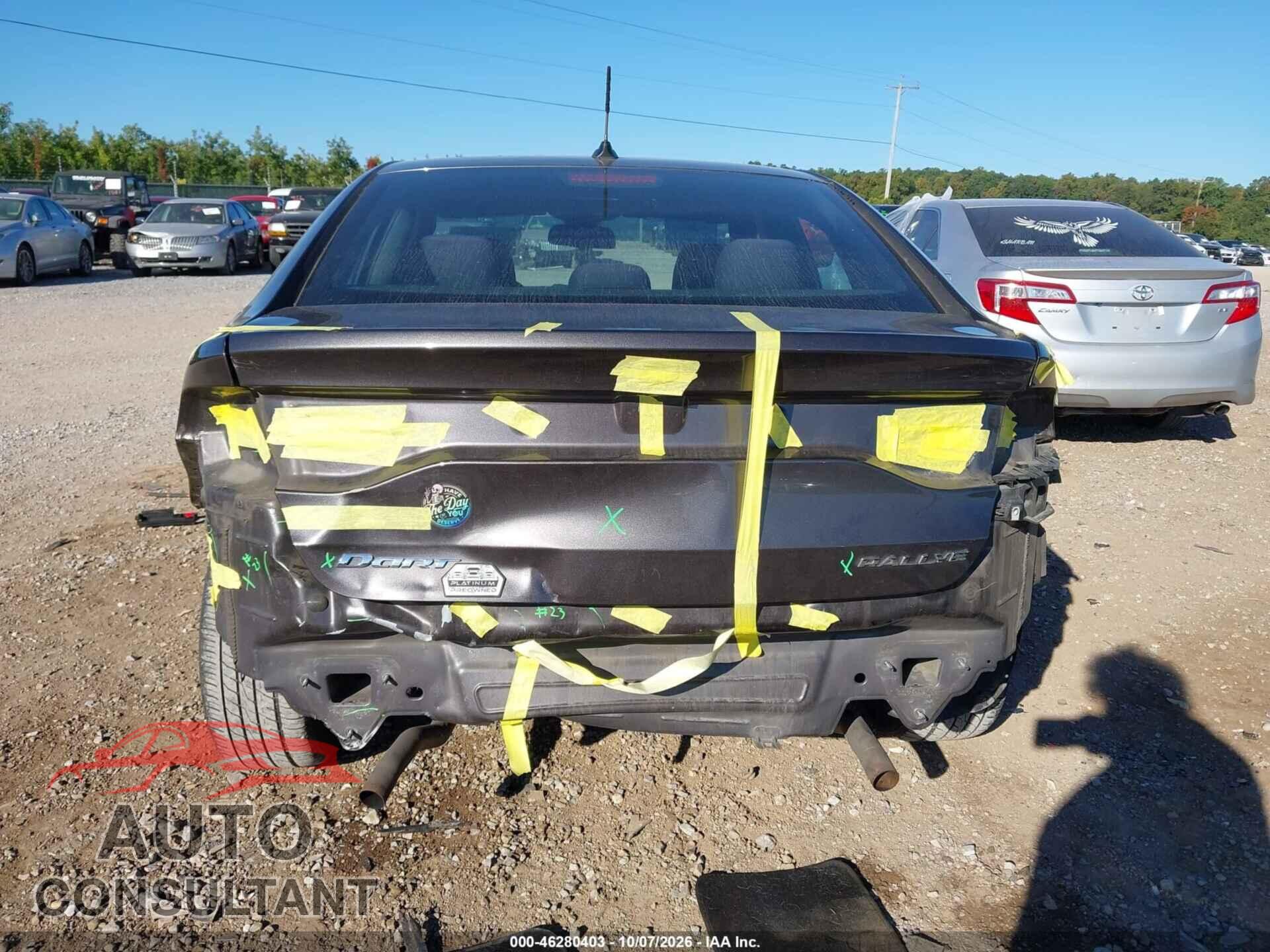 DODGE DART 2015 - 1C3CDFBB3FD142464