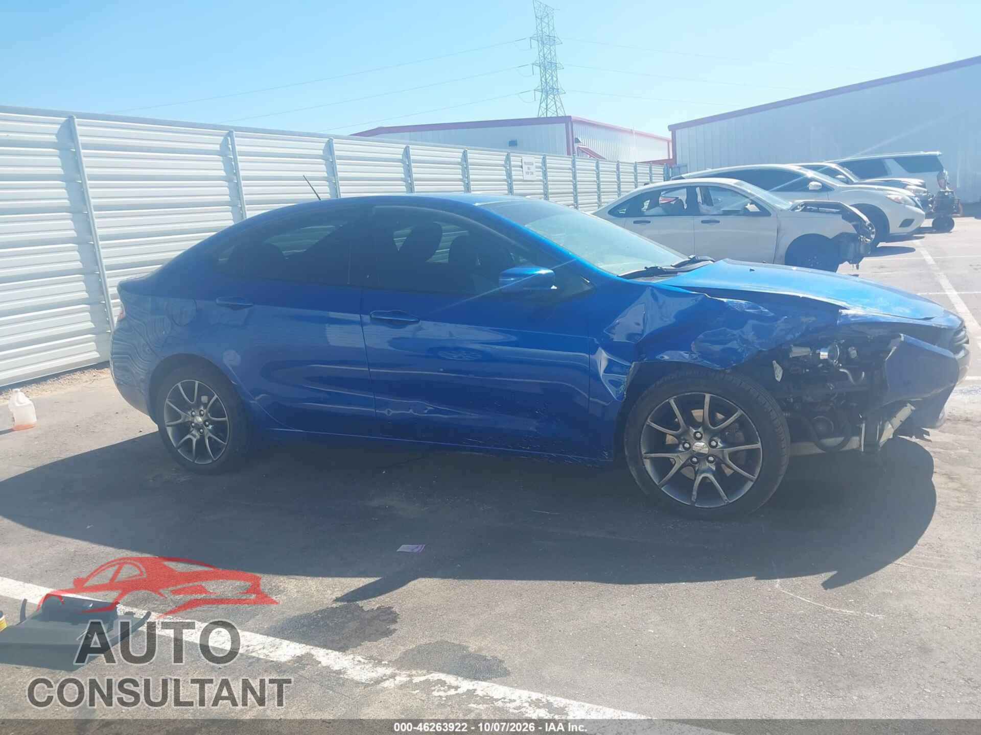 DODGE DART 2013 - 1C3CDFBA1DD334342