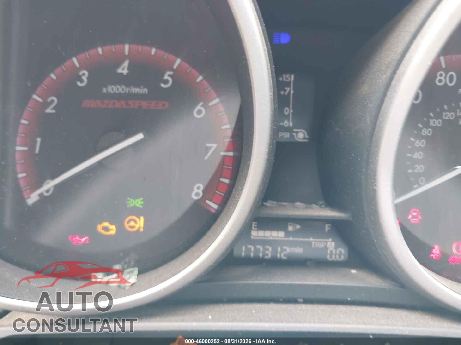 MAZDA MAZDASPEED3 2012 - JM1BL1L49C1651839