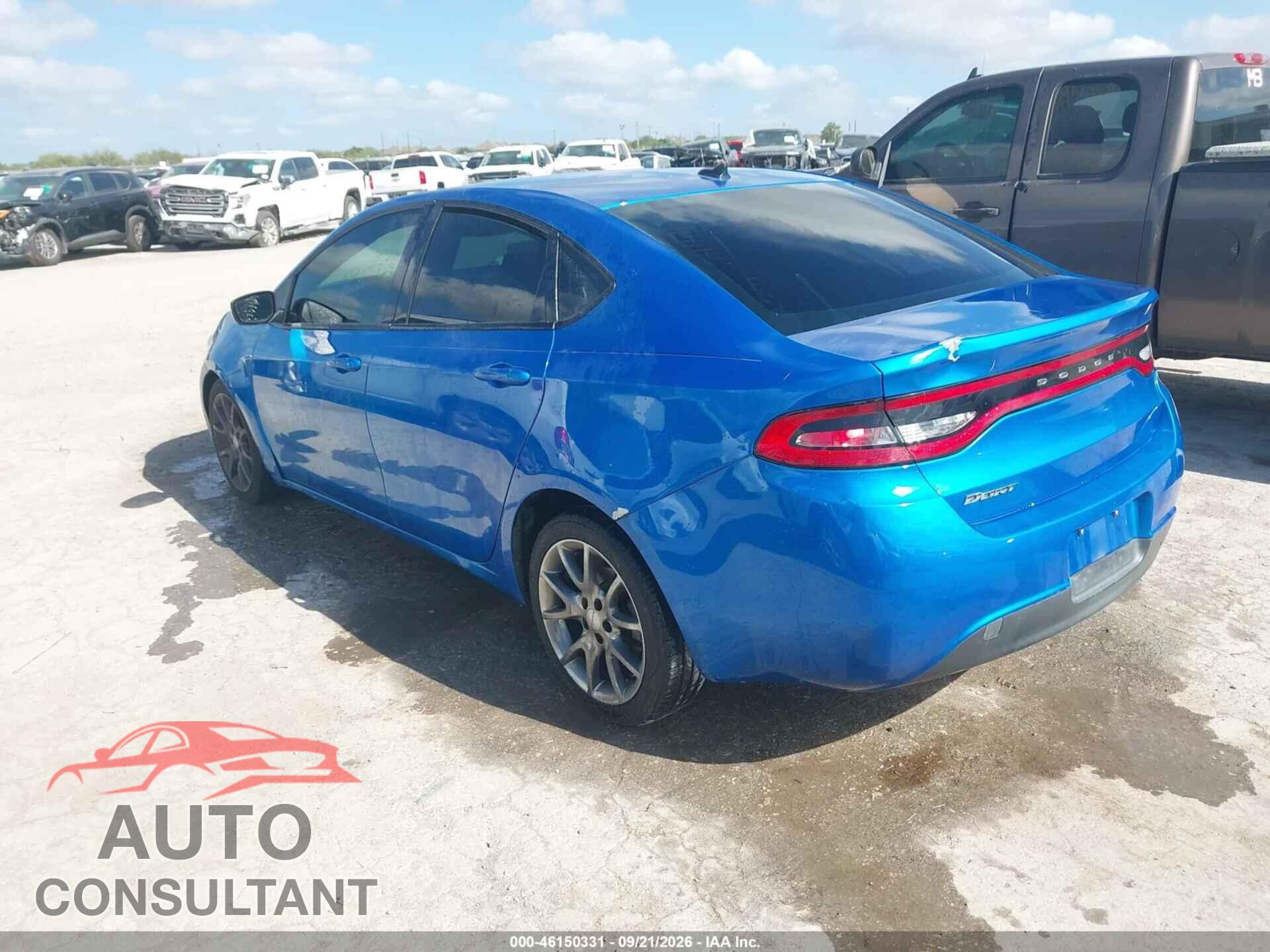 DODGE DART 2016 - 1C3CDFAA5GD607255