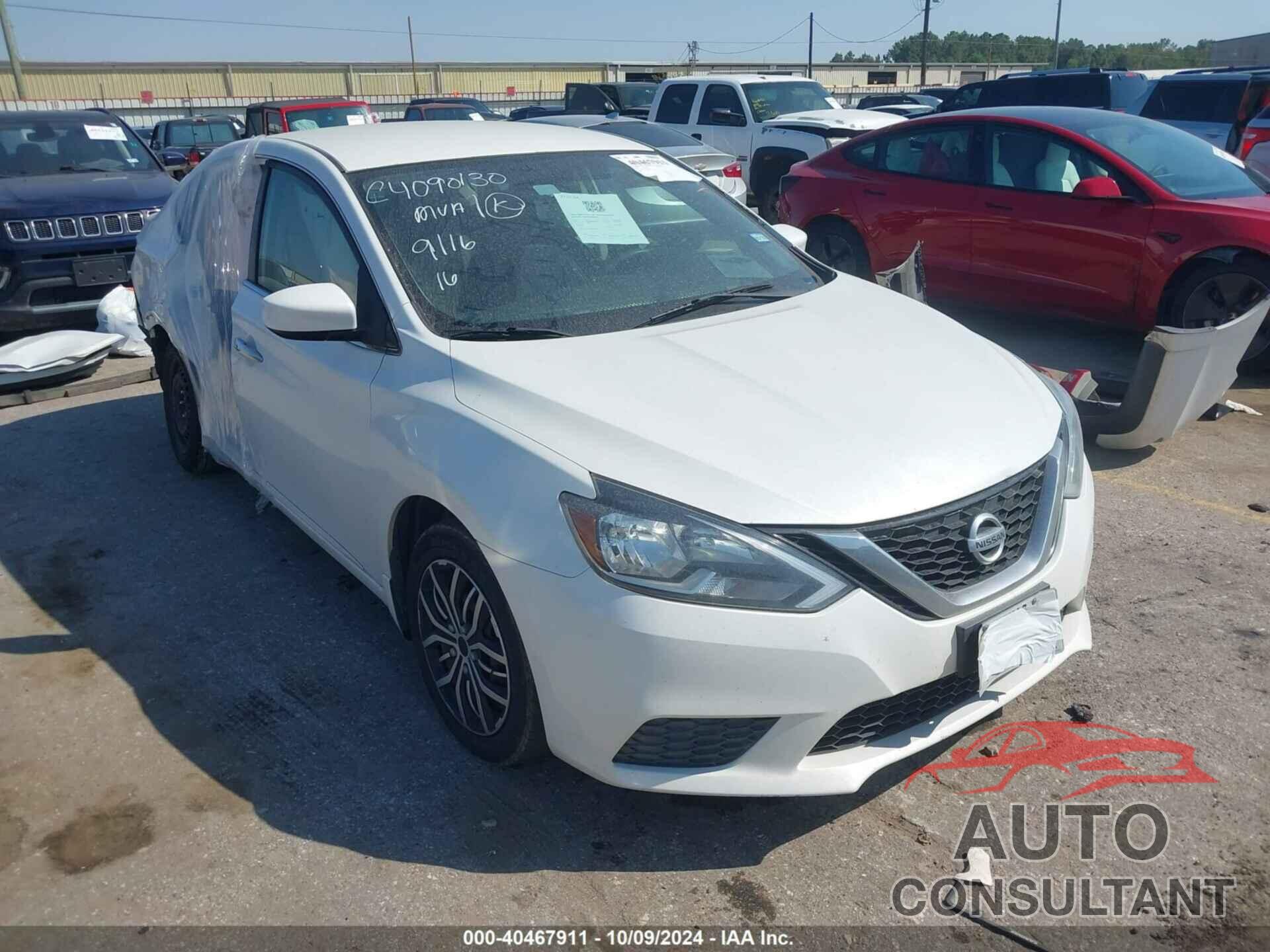 NISSAN SENTRA 2016 - 3N1AB7AP8GY306904