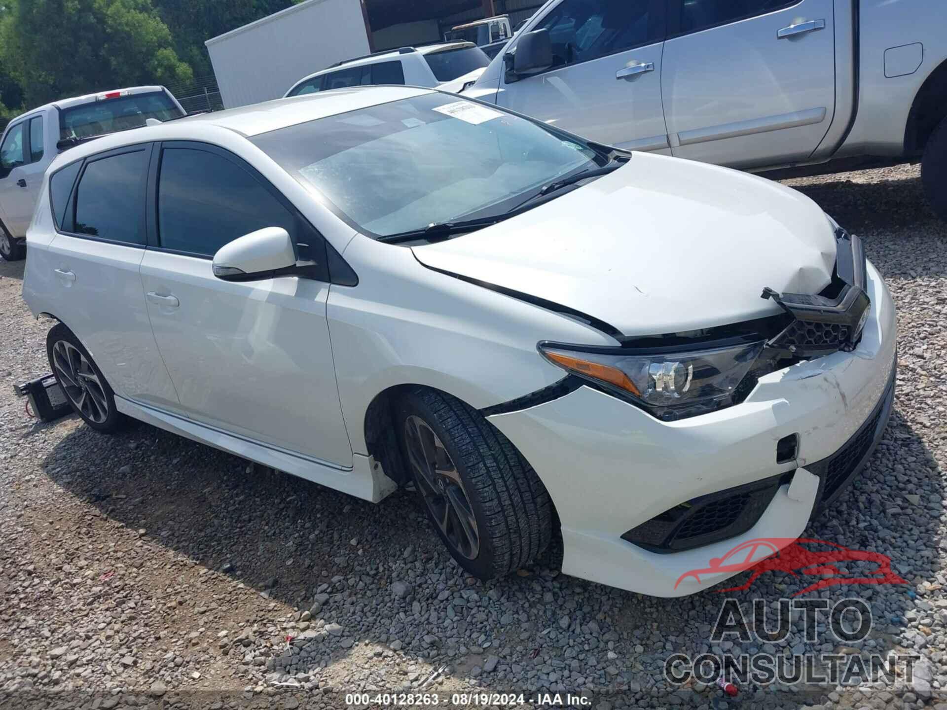 TOYOTA COROLLA IM 2017 - JTNKARJEXHJ534323