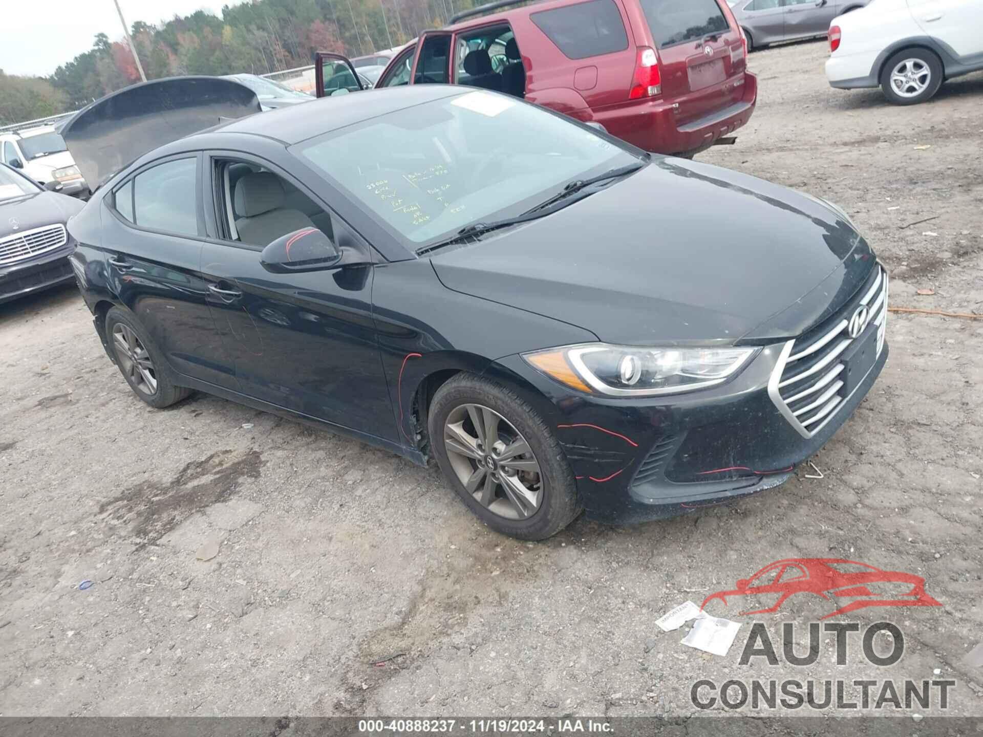 HYUNDAI ELANTRA 2018 - 5NPD84LFXJH320786