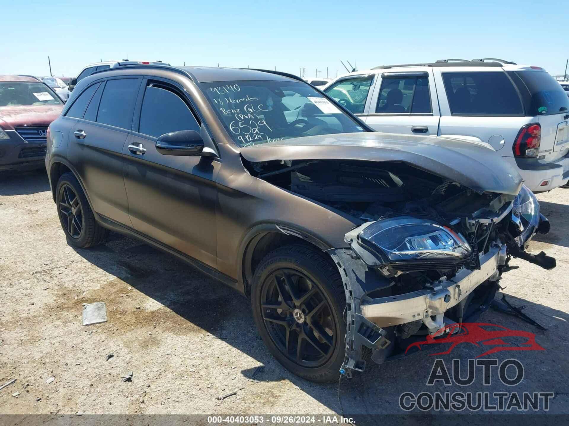 MERCEDES-BENZ GLC 2018 - WDC0G4JB3JF296529