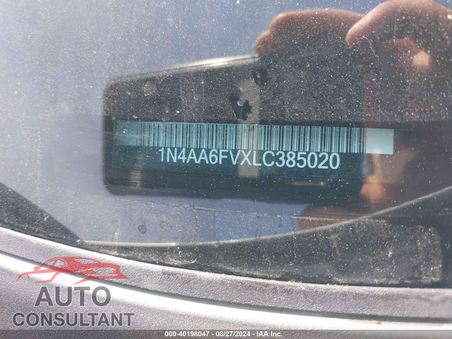 NISSAN MAXIMA 2020 - 1N4AA6FVXLC385020