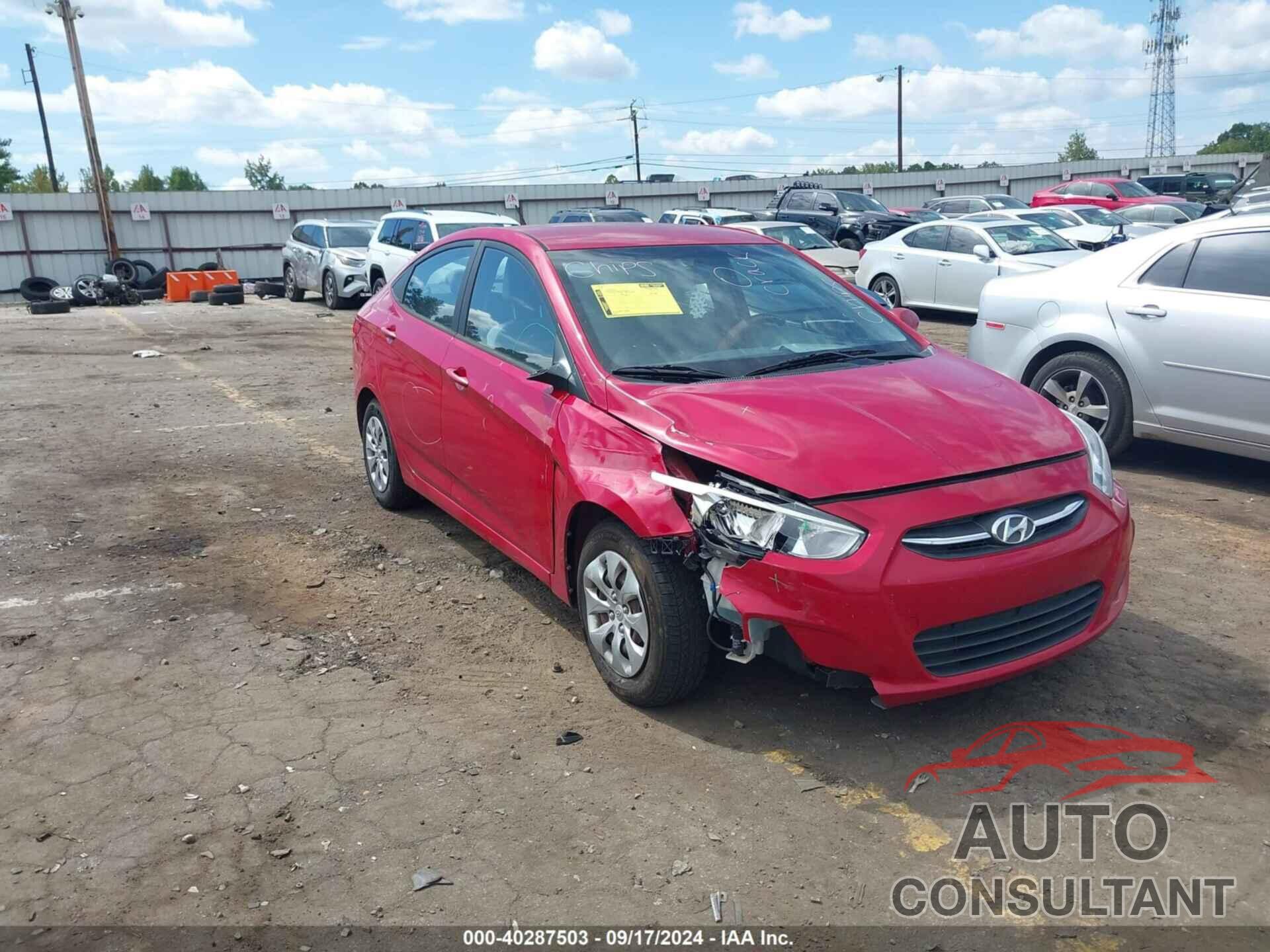 HYUNDAI ACCENT 2016 - KMHCT4AE7GU010285