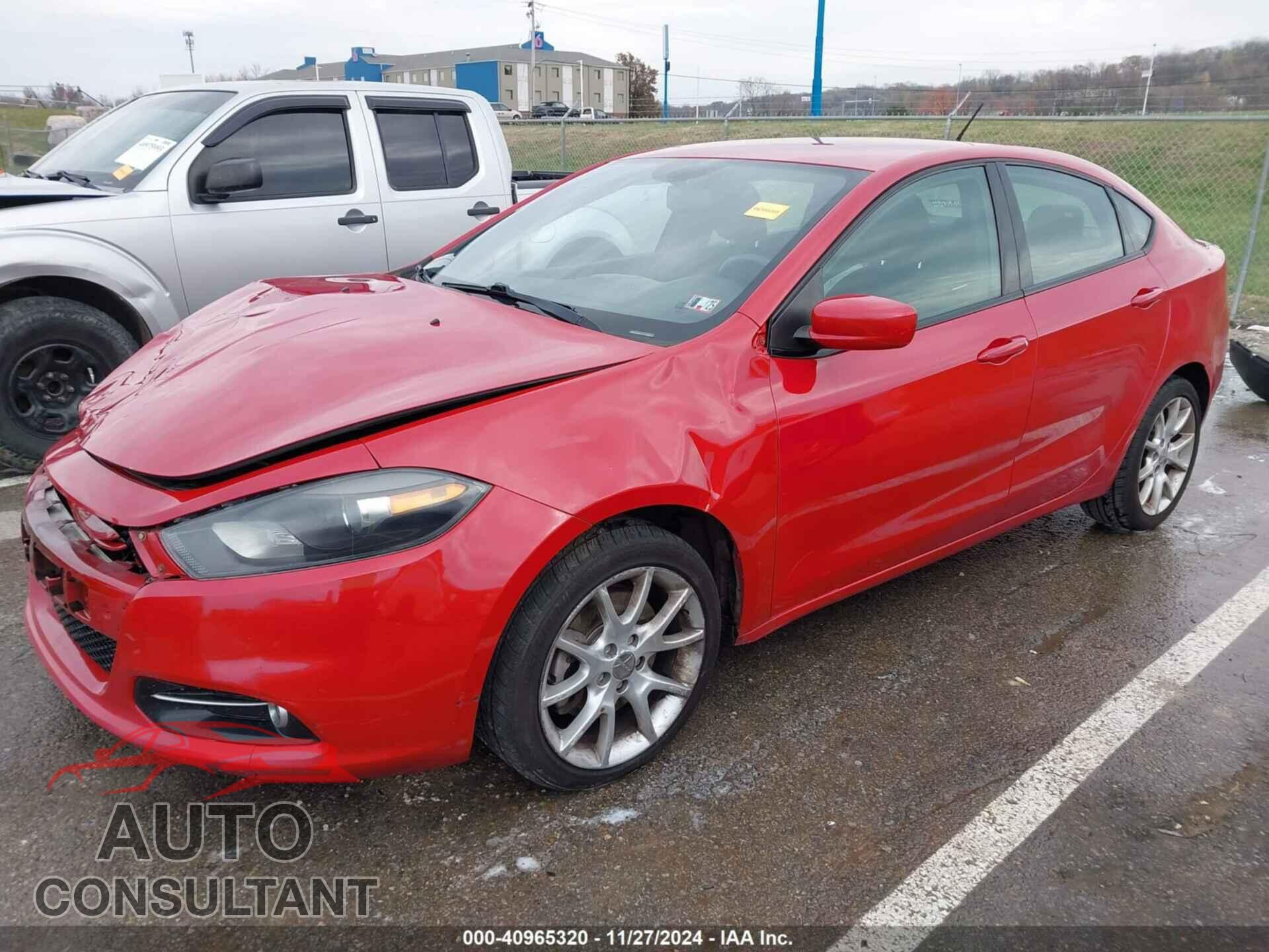 DODGE DART 2013 - 1C3CDFBA6DD105560