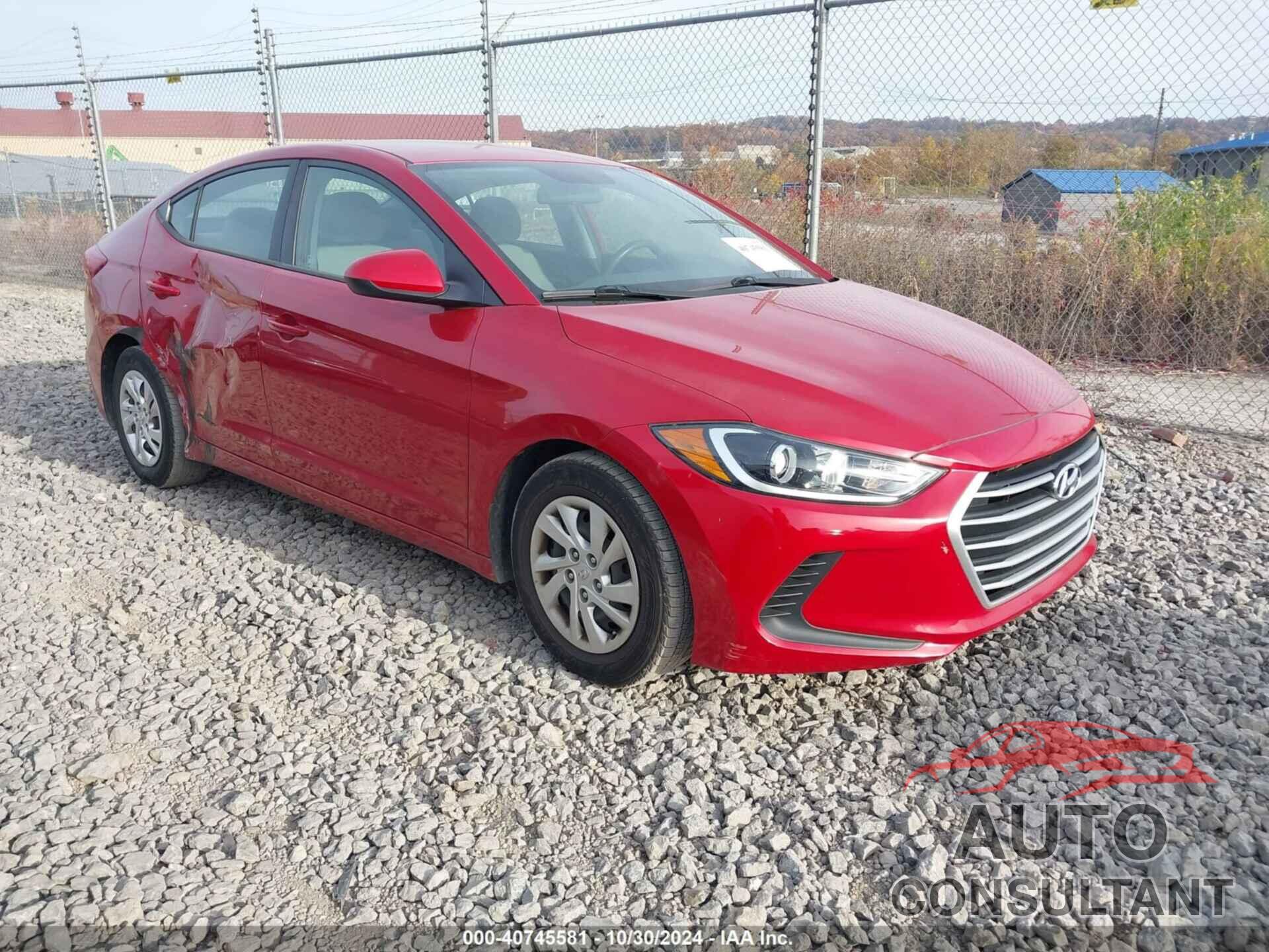 HYUNDAI ELANTRA 2017 - 5NPD74LFXHH167341
