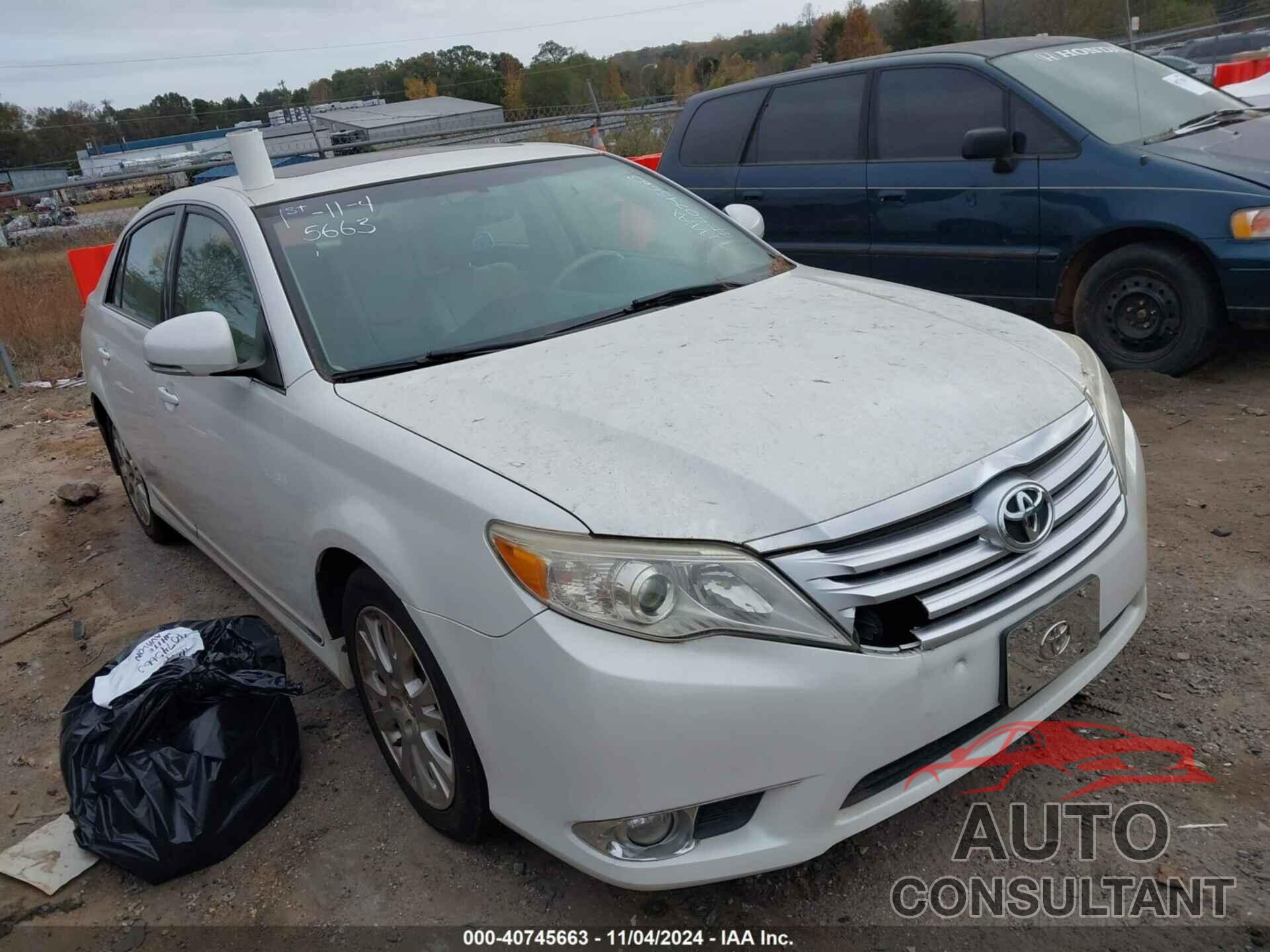 TOYOTA AVALON 2011 - 4T1BK3DB1BU406229