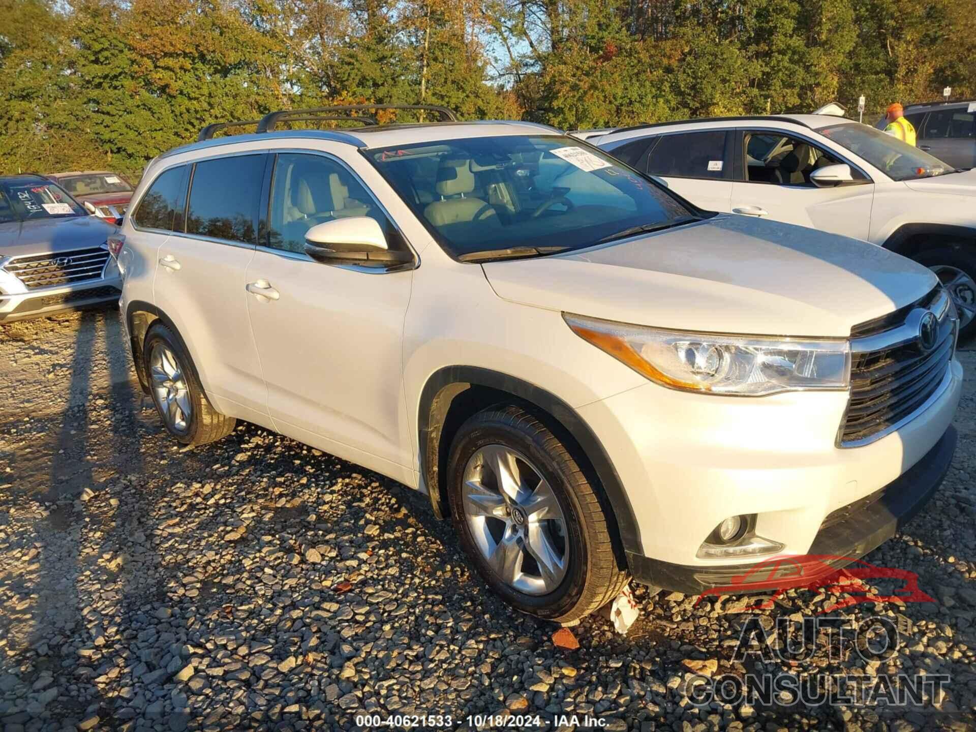 TOYOTA HIGHLANDER 2016 - 5TDDKRFH6GS353556