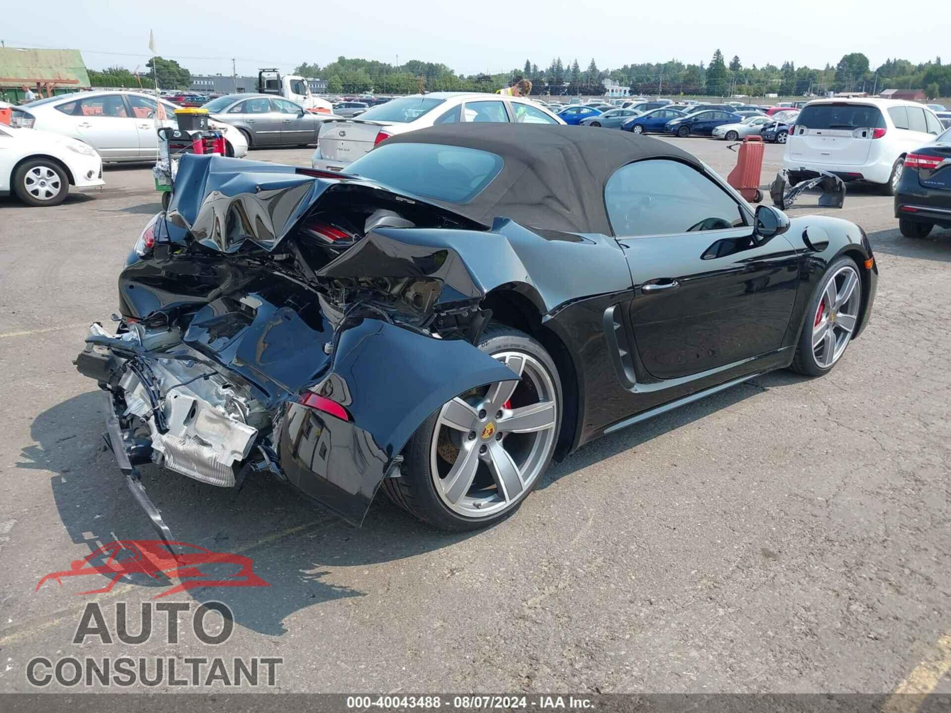 PORSCHE 718 BOXSTER 2017 - WP0CB2A87HS241142
