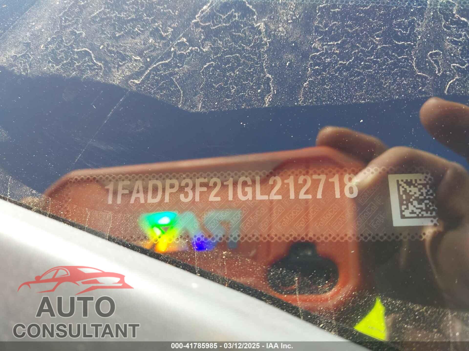 FORD FOCUS 2016 - 1FADP3F21GL212718