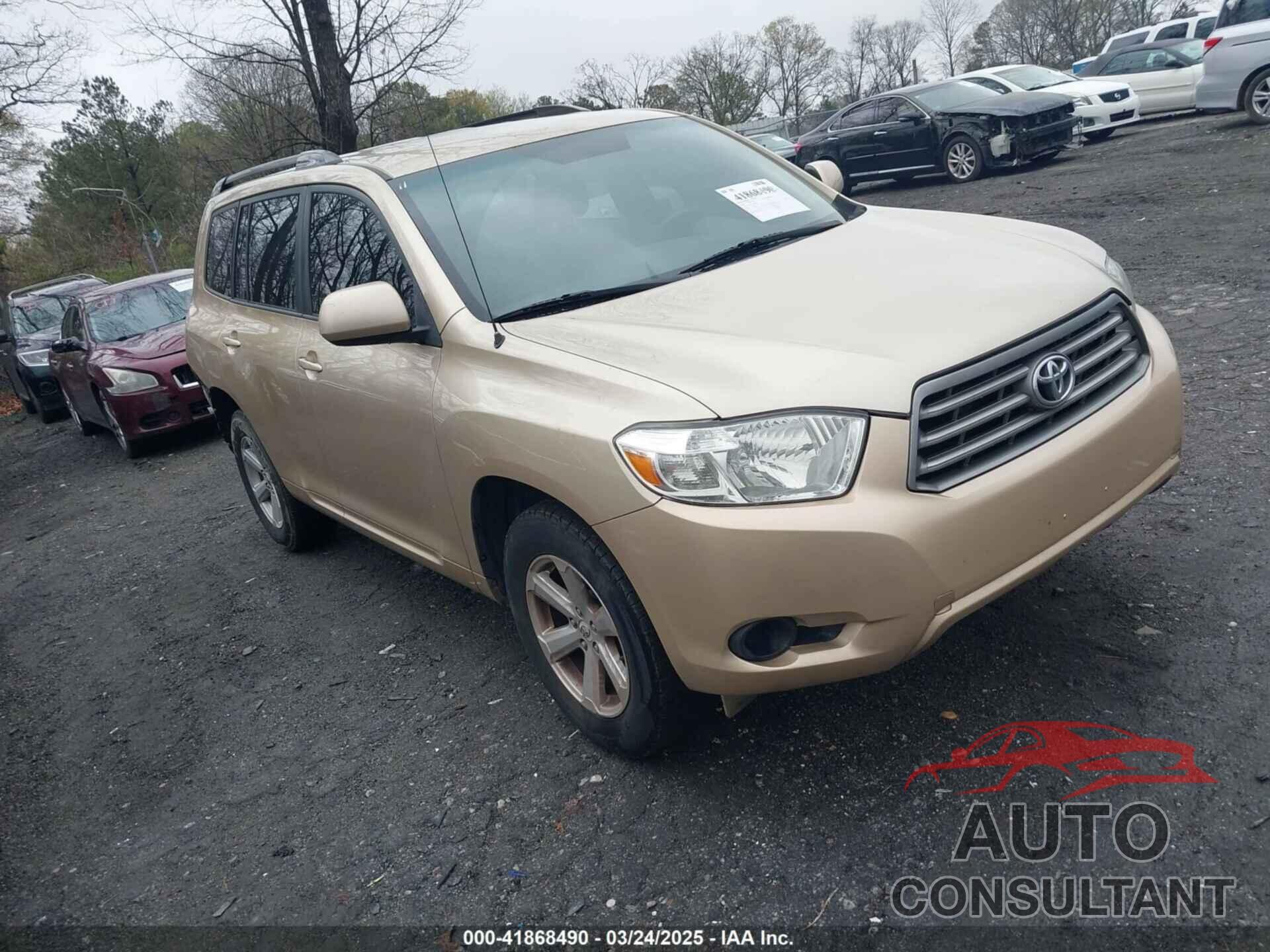 TOYOTA HIGHLANDER 2009 - JTEDA41A292004769