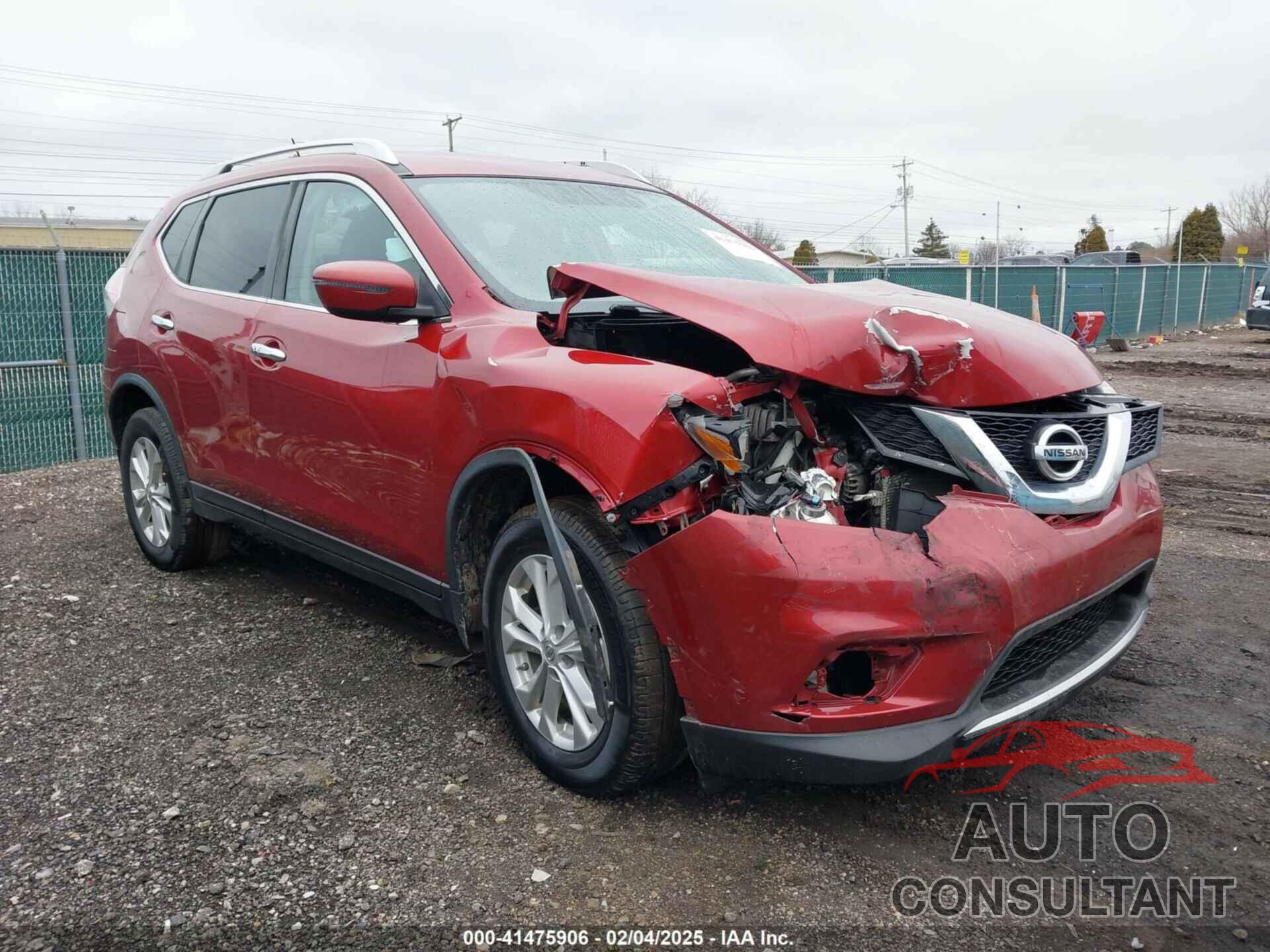 NISSAN ROGUE 2016 - KNMAT2MV7GP630273