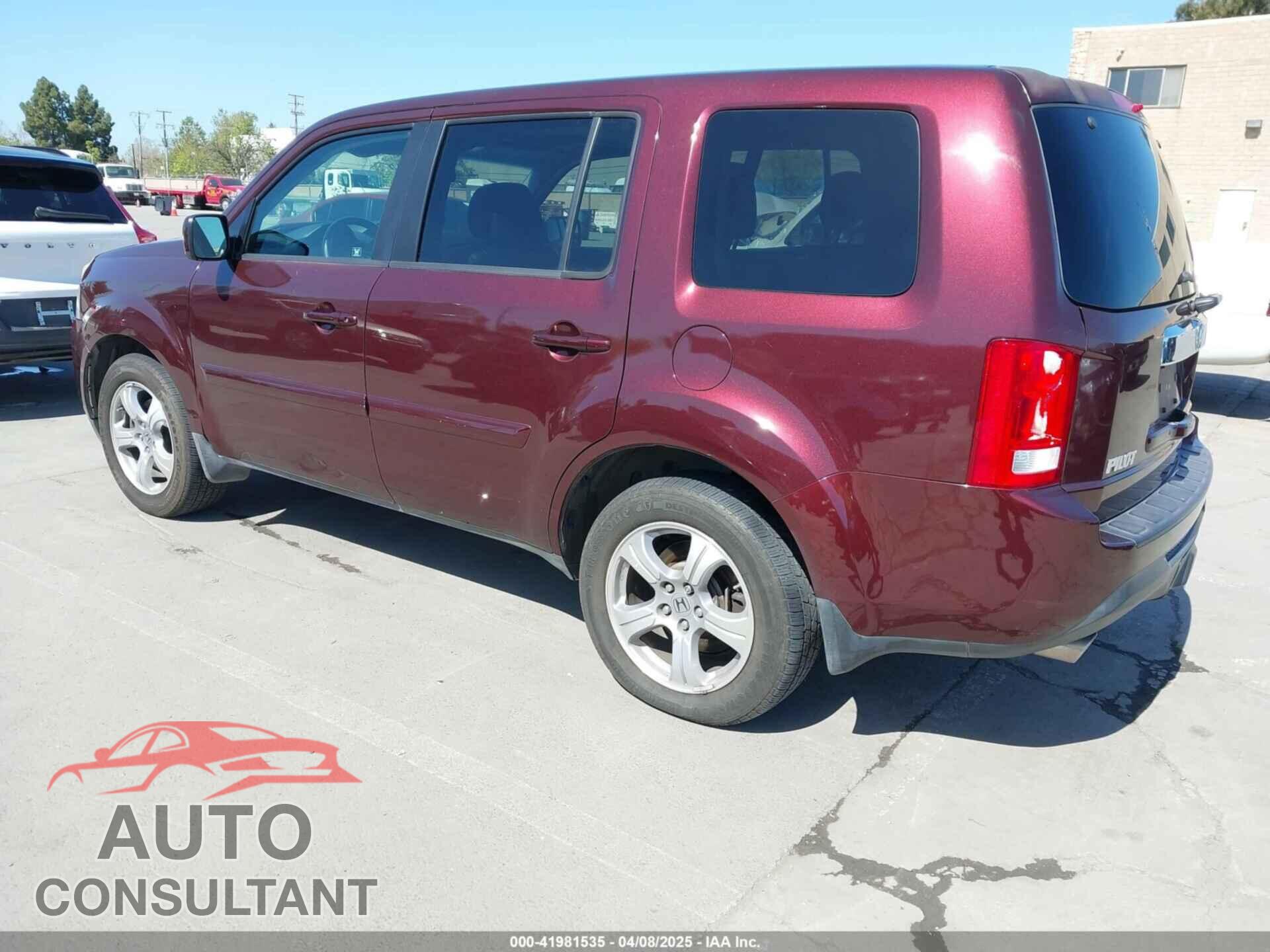 HONDA PILOT 2012 - 5FNYF4H57CB078418